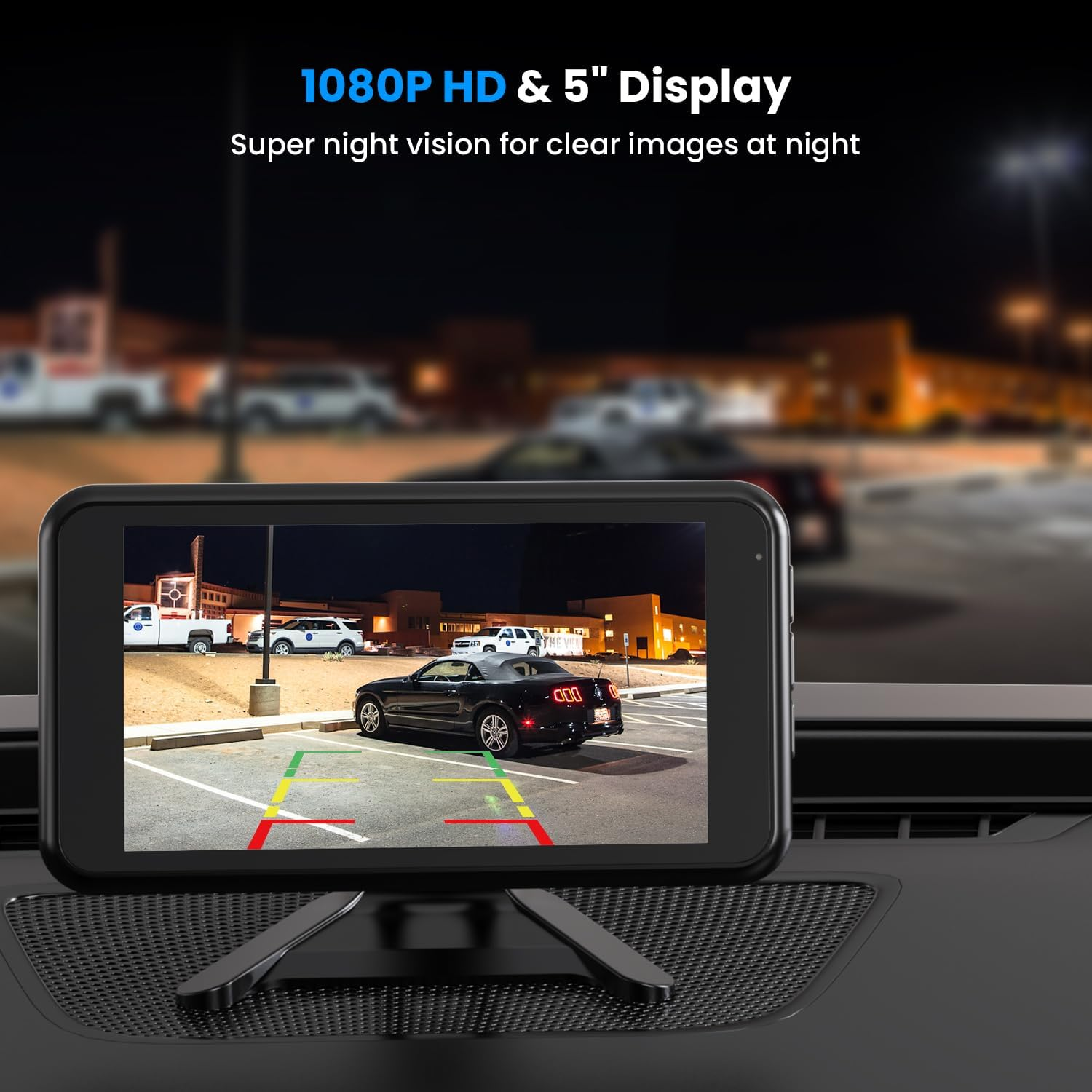 AUTO-VOX Wireless Backup Camera for Car Easy Install: No Delay 5" HD 1080P Rear View Camera with Clear Night Vision 2 Channels, IP69K Waterproof Back up Camera System for Truck, Pickup, SUV, Van - W12 image number 3