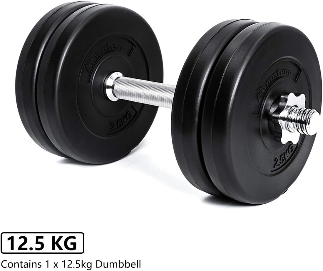 METEOR ESSENTIAL DUMBBELL SET Weight Dumbbells Plates Home Gym Fitness Exercise image number 3