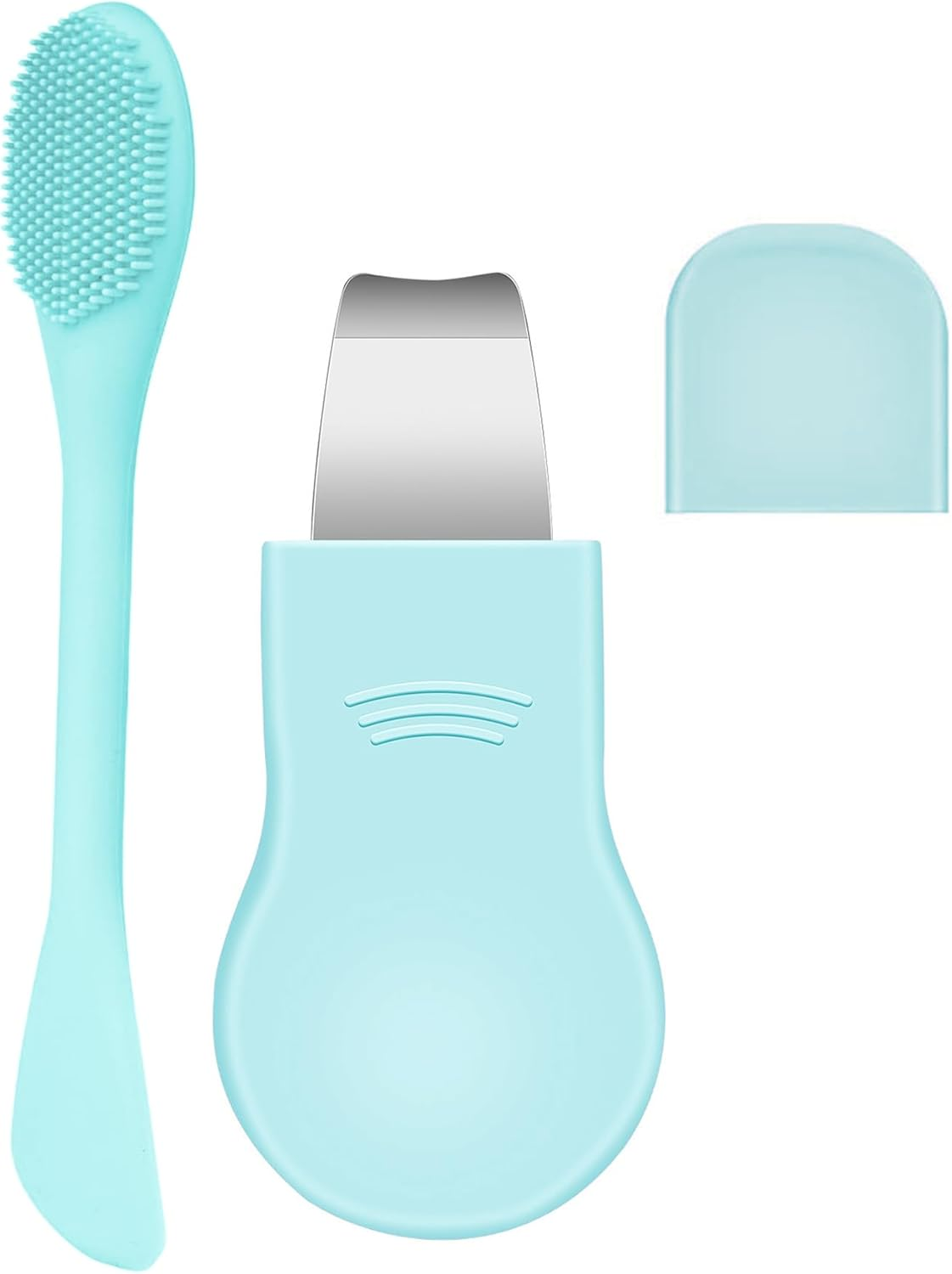 Blackhead Remover Tool &ndash; Dual-Head Pore Scraper for Deep Cleansing, Gentle & Painless Nose Scraper, Skin Scrubber Face Spatula with Protective Cap, Safe & Made from Silicon