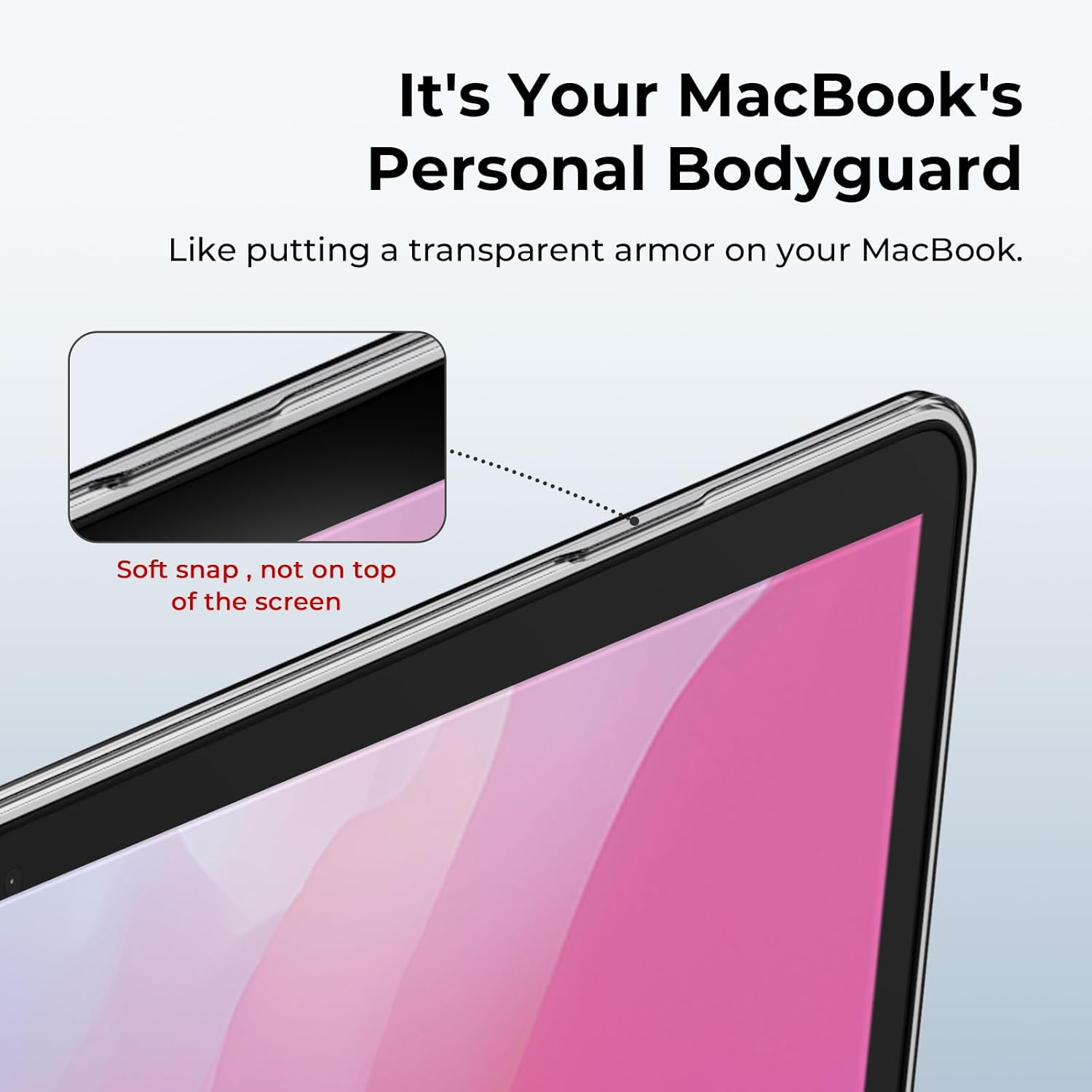 Eoocoo Compatible with Macbook Pro 13 Inch Case M2 2025 2024-2016 Release M1 A2338 A2289 A2251 A2159 A1989 A1706 A1708 Protective Hard Case with Keyboard Cover, Screen Protector - Crystal Clear image number 6