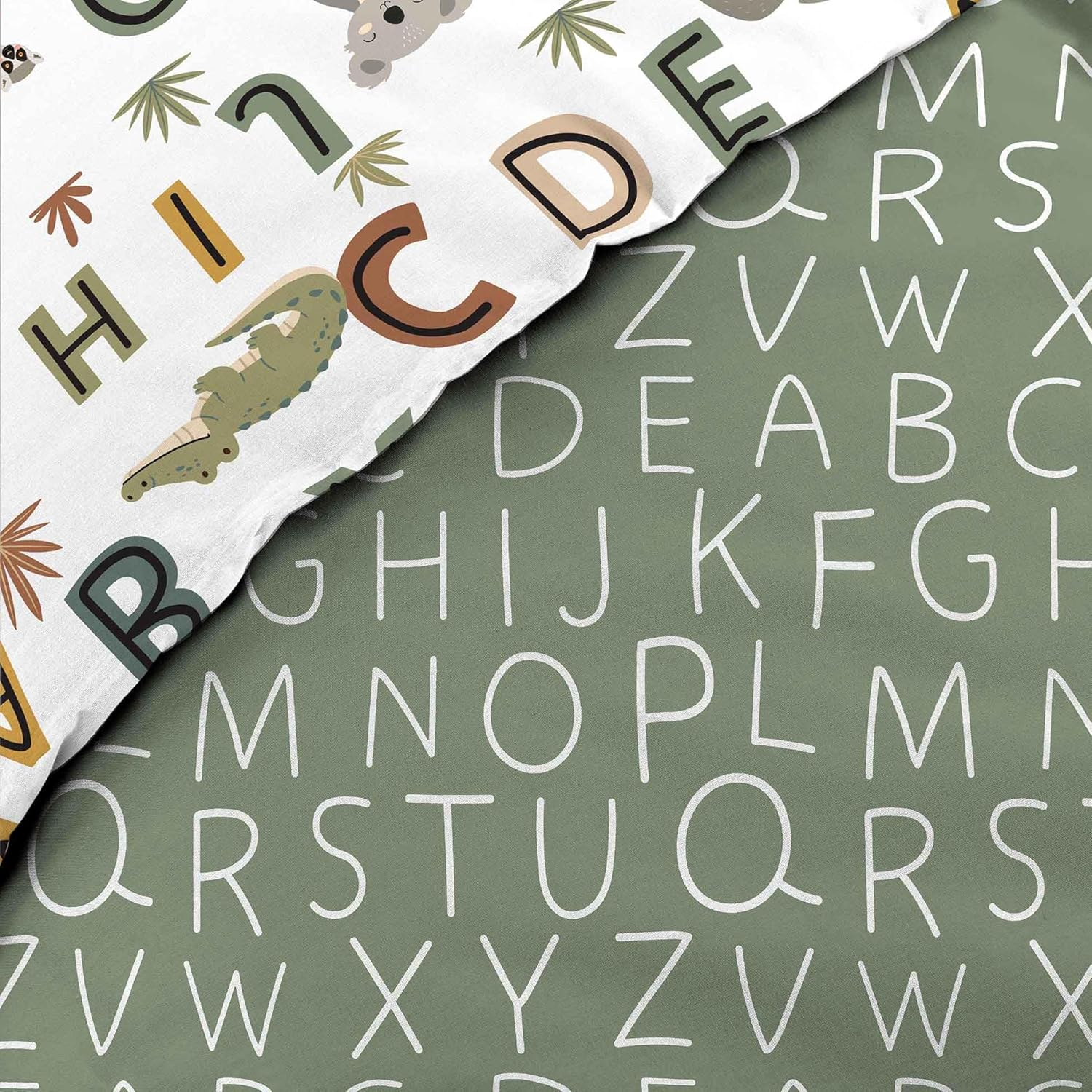 Douceur D'Int&eacute;rieur, Reversible 2-Piece Bedding Set (140 X 200 Cm) Tigry, 100% Cotton