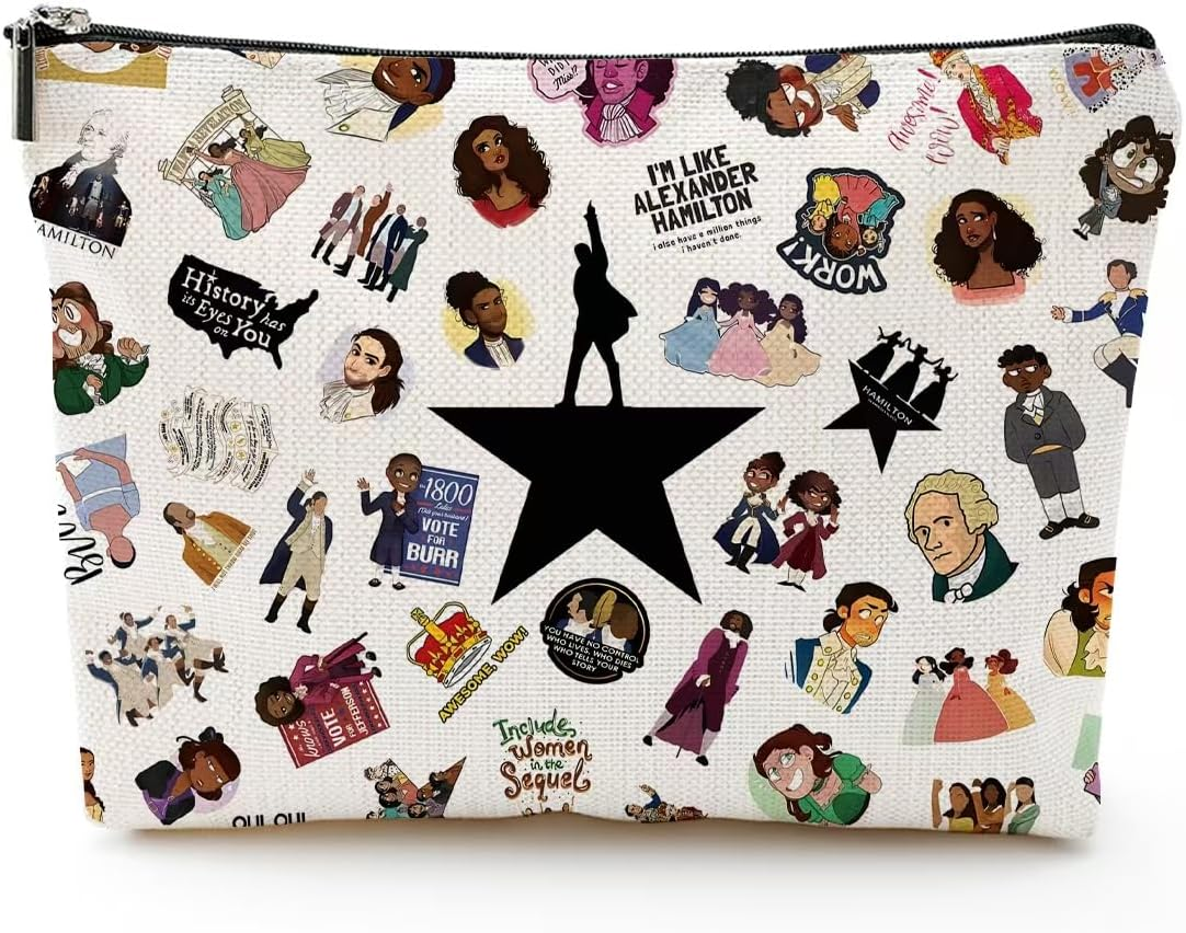 Qualitylife Horror Musical Makeup Bag, White