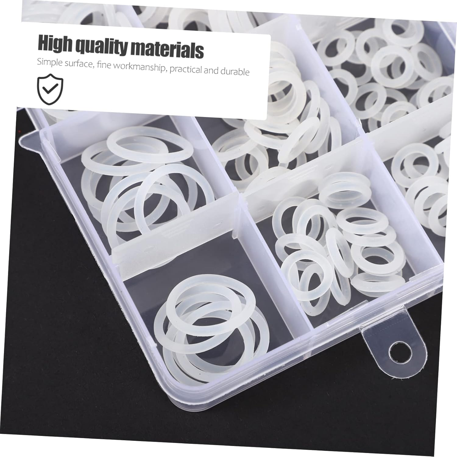 260Pcs O-Ring Set Silicone O Ring Rubber O Rings Automotive S Gasket Seal Ring O- Ring Sealing Gasket Washer Plumbing Kit Appendix White Nylon Small image number 6