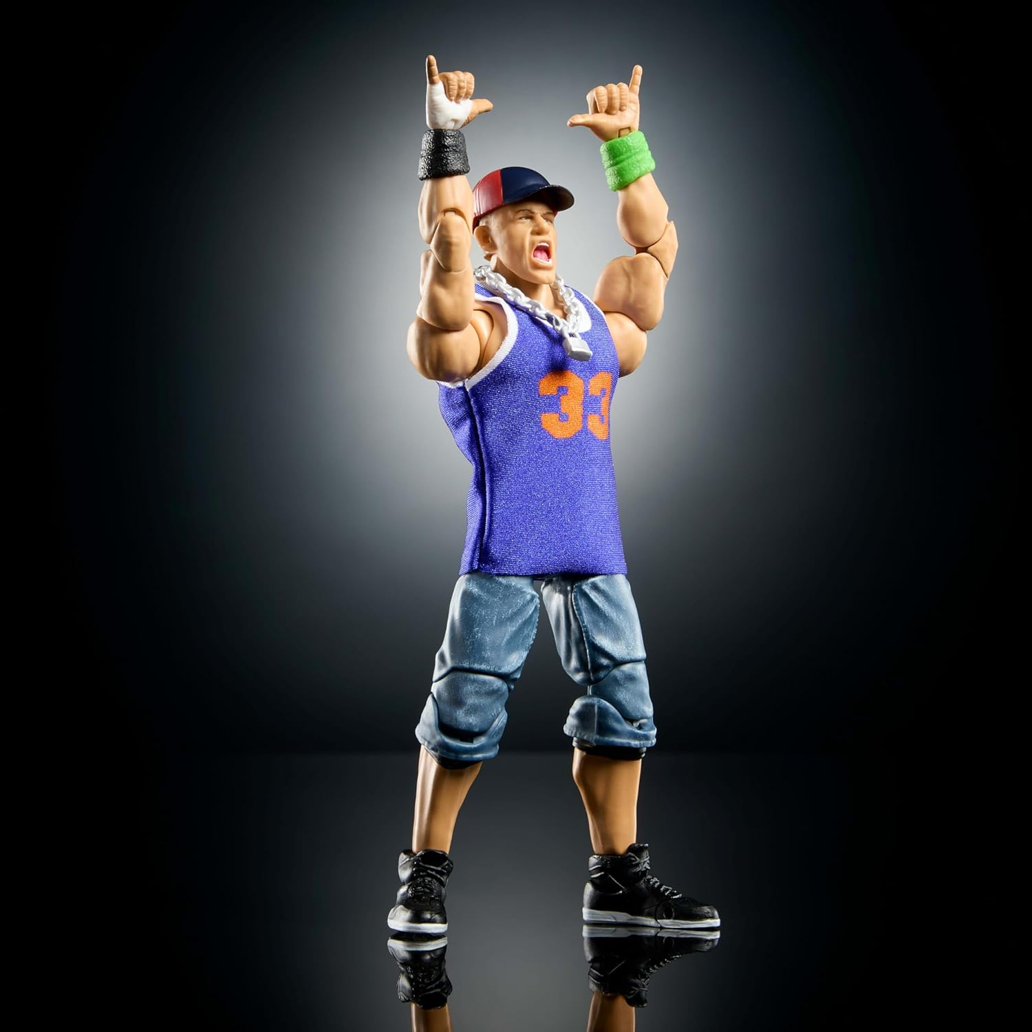 ​Mattel WWE Ultimate Edition John Cena 6-Inch Action Figure & Accessories Set, 10+ Pieces Include Swappable Heads & Hands image number 5