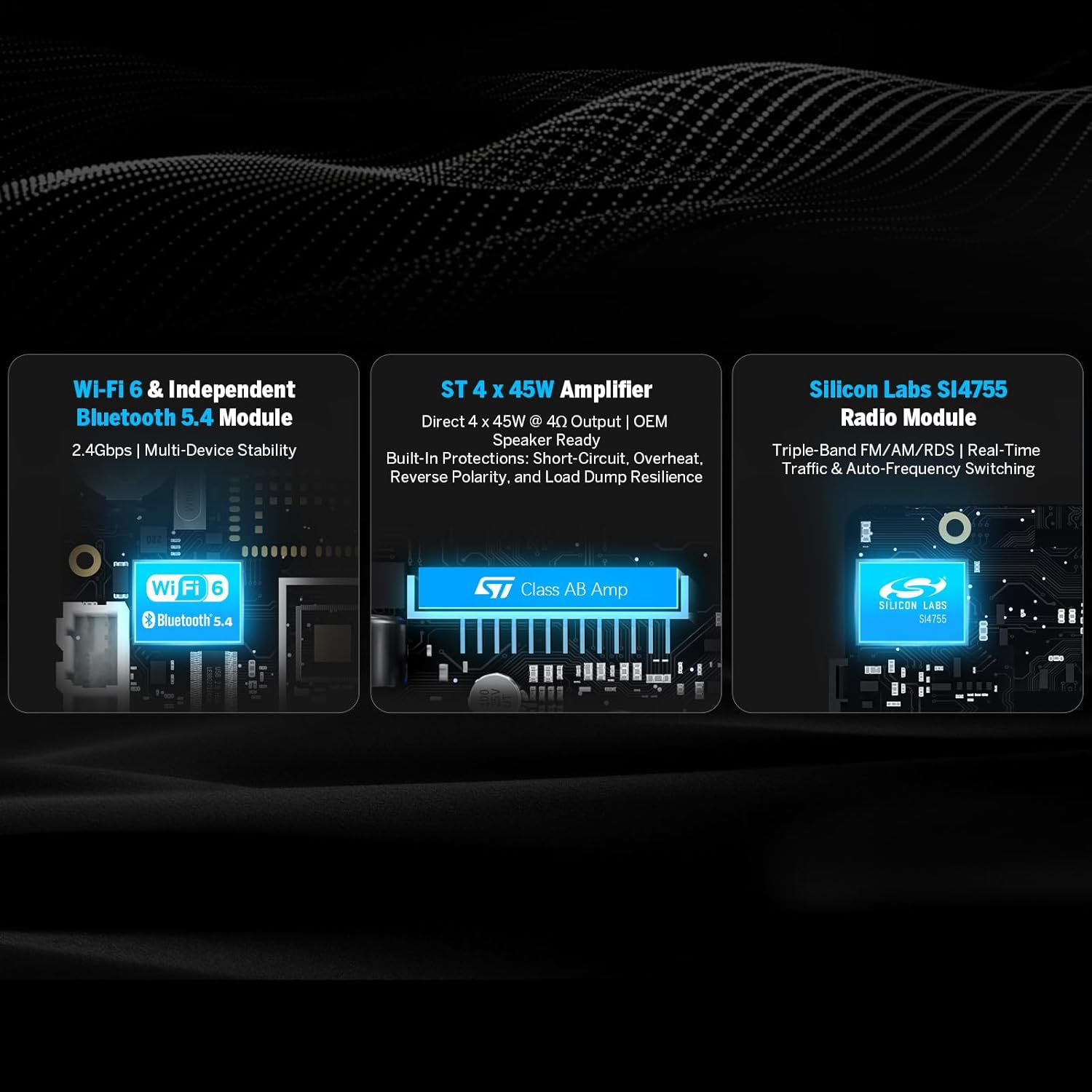 Eonon Car Stereo Receiver for Mazda 3 2010-2013, Wireless Carplay & Android Auto Headunit, 9" Touchscreen GPS Navigation, Bluetooth, AM/FM, SWC, 2G+32G-M3BLA13 image number 3