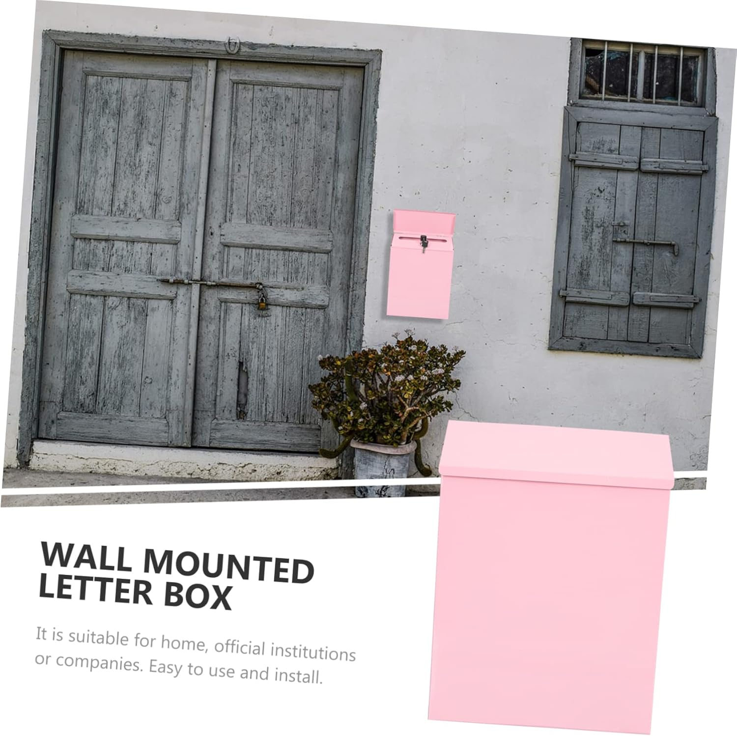 Convenient Drop Box Multi-Function Drop Box with Lock for Home or Companies - Pink image number 6