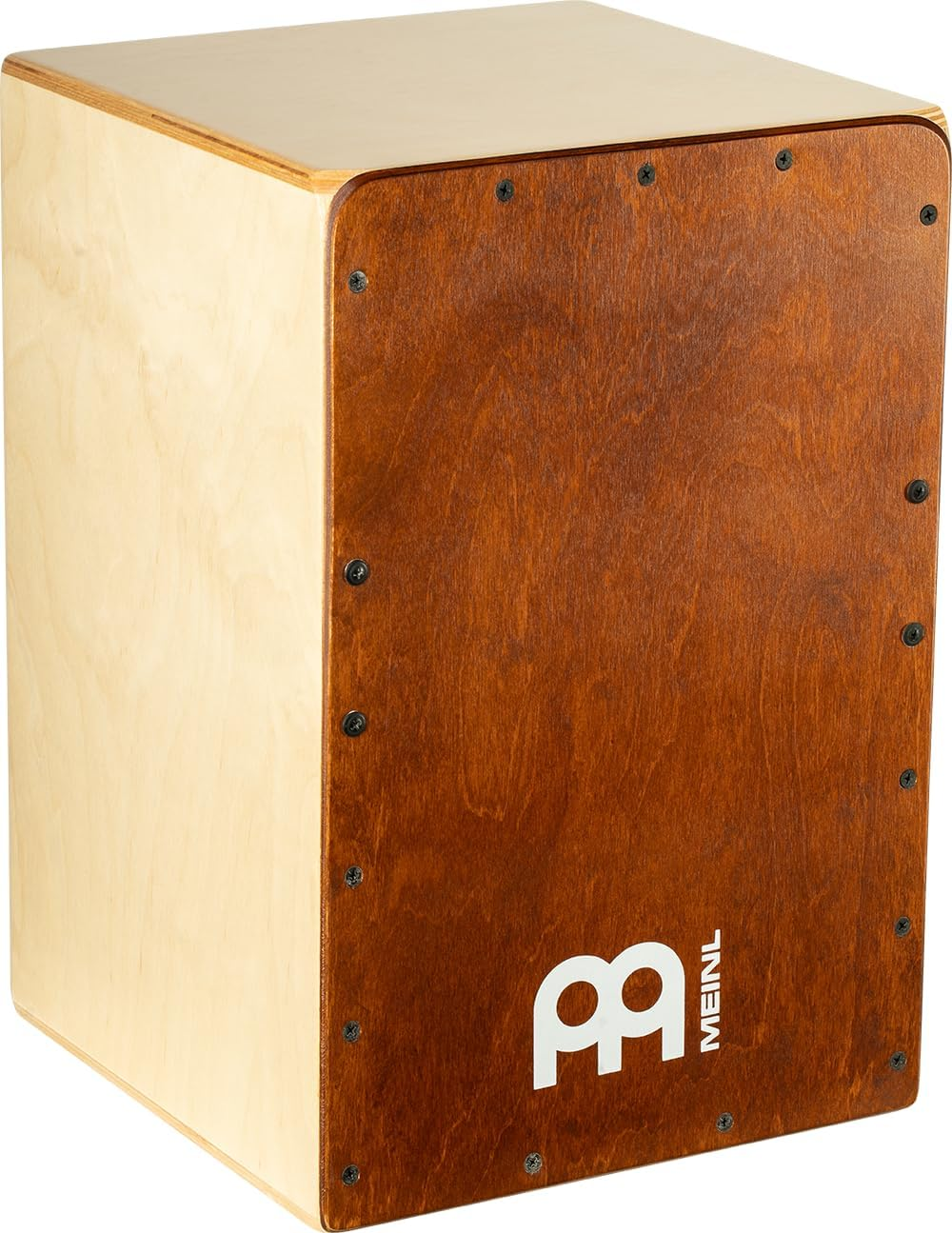Meinl Percussion Snarecraft Cajon Box Drum with Internal Snares and Bass Tone for Acoustic Music &Acirc;&euro;&rdquo; Made in Europe &Acirc;&euro;&rdquo; Play with Your Hands, Baltic Birch, Burl Wood (SC80BW)