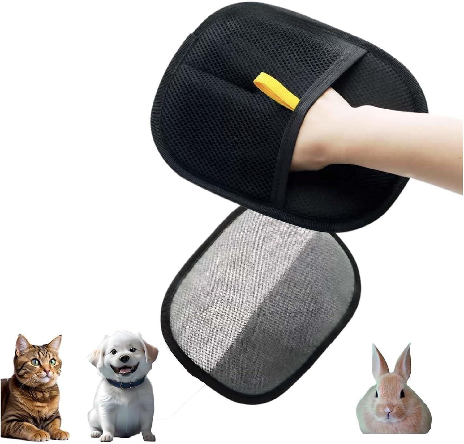 Pet Hair Remover Glove for Dogs & Cats &ndash; Two-Way Static Cleaning Grooming Glove for Furniture, Carpet, Car, Bedding &ndash; Reusable Hair Removal Mitt (1PC) image number 3