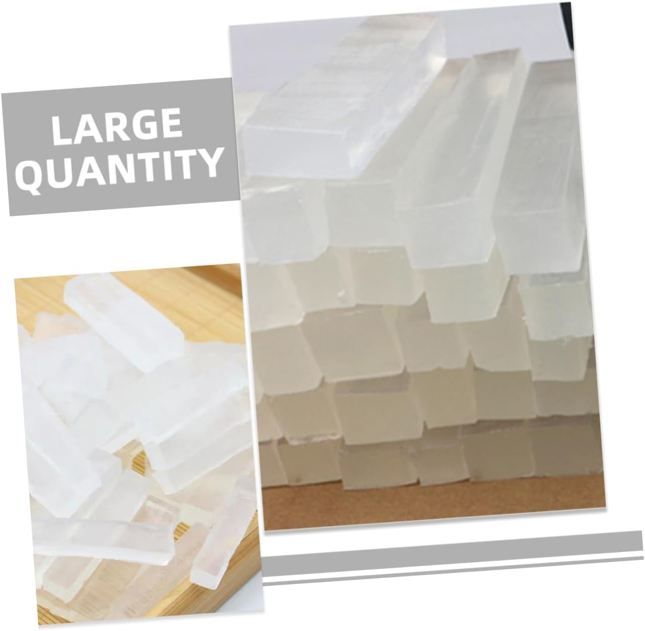 Operitacx 1 Transparent Soap Base Refreshing Skin Scrub Soap Base Handmade Bathing Soap Base Refreshing Skin Soap Bar Base Melt and Pour Soap Base Scrub Soap Bar Base Exfoliating Soap Base