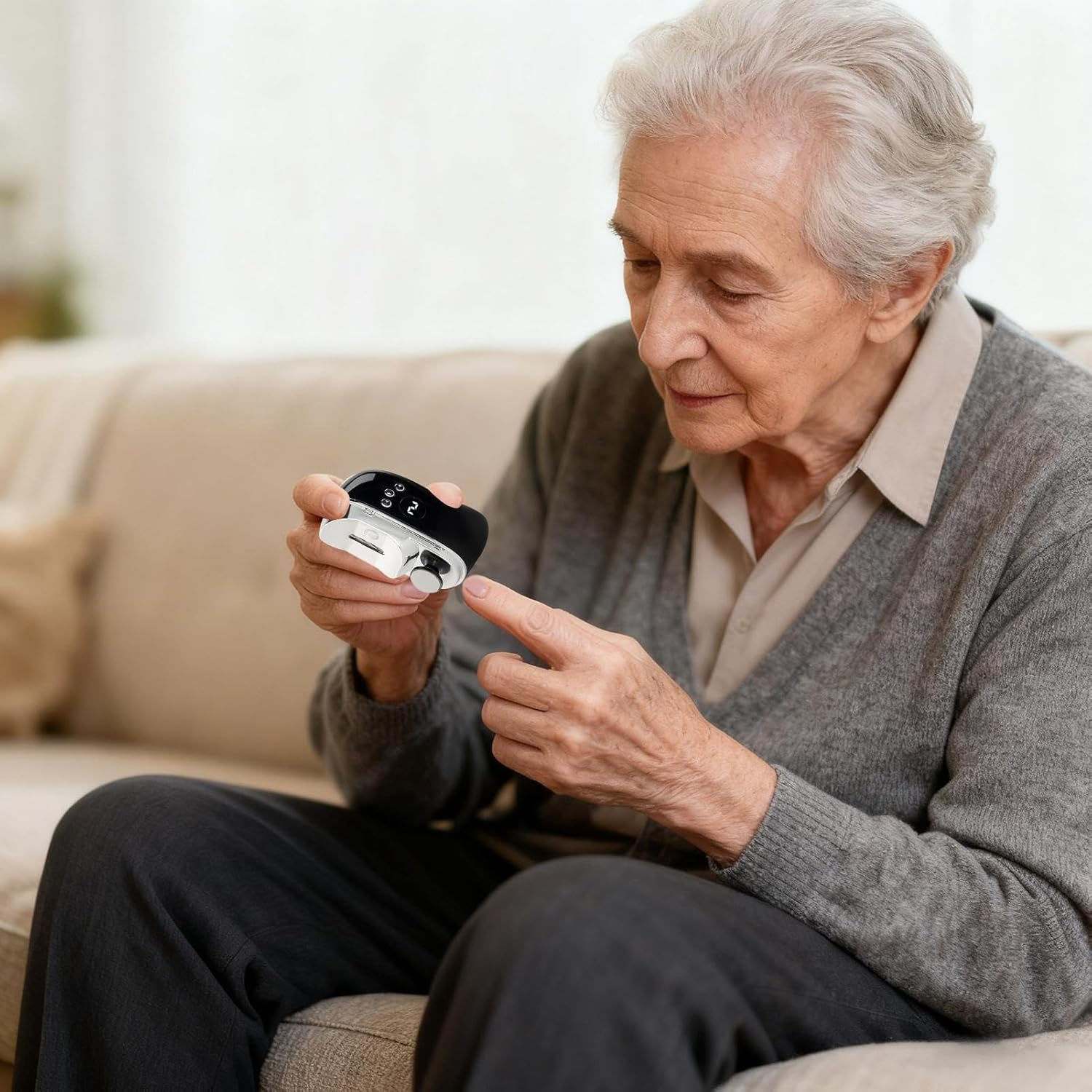 Electric Nail Clipper | Toenail File with LED Light,Portable Fingernail File - for Women Men Busy Professionals Home Office Dormitory Apartment Salon - Black image number 2