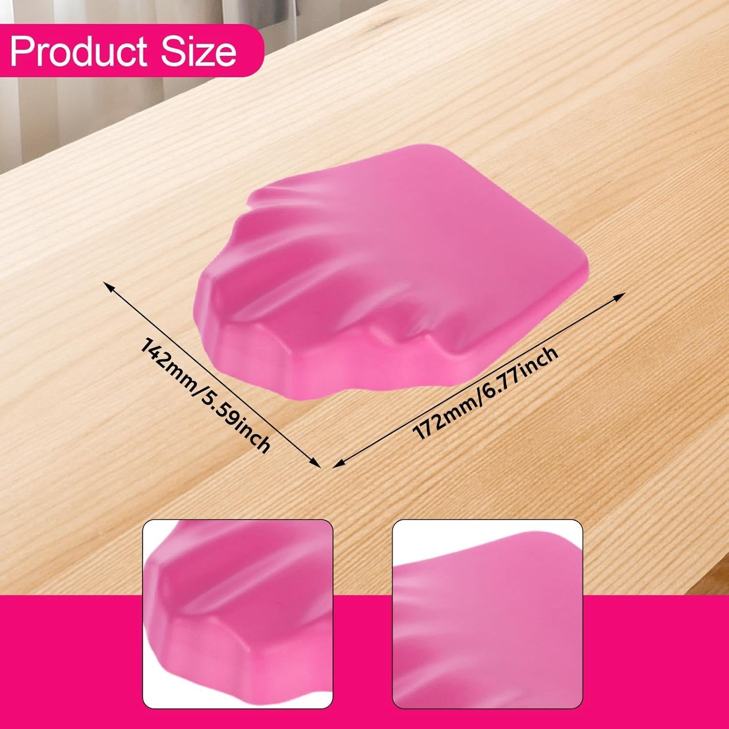 "Abbraccia" Nail Pillow, Hand Rest Cushion, Station Home Use Multipurpose Sturdy Equipment, Soft Manicure Hand Pillow, Nail Art Cushion image number 6