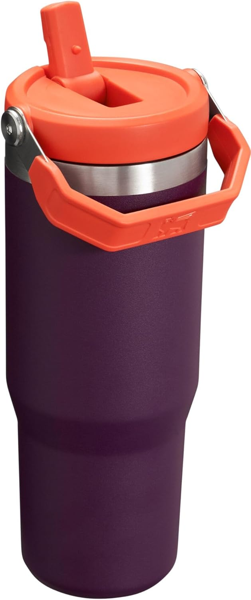 Stanley Iceflow Stainless Steel Tumbler - Vacuum Insulated Water Bottle for Home, Office or Car Reusable Cup with Straw Leak Resistant Flip Cold for 12 Hours or Iced for 2 Days, Plum, 30OZ image number 4