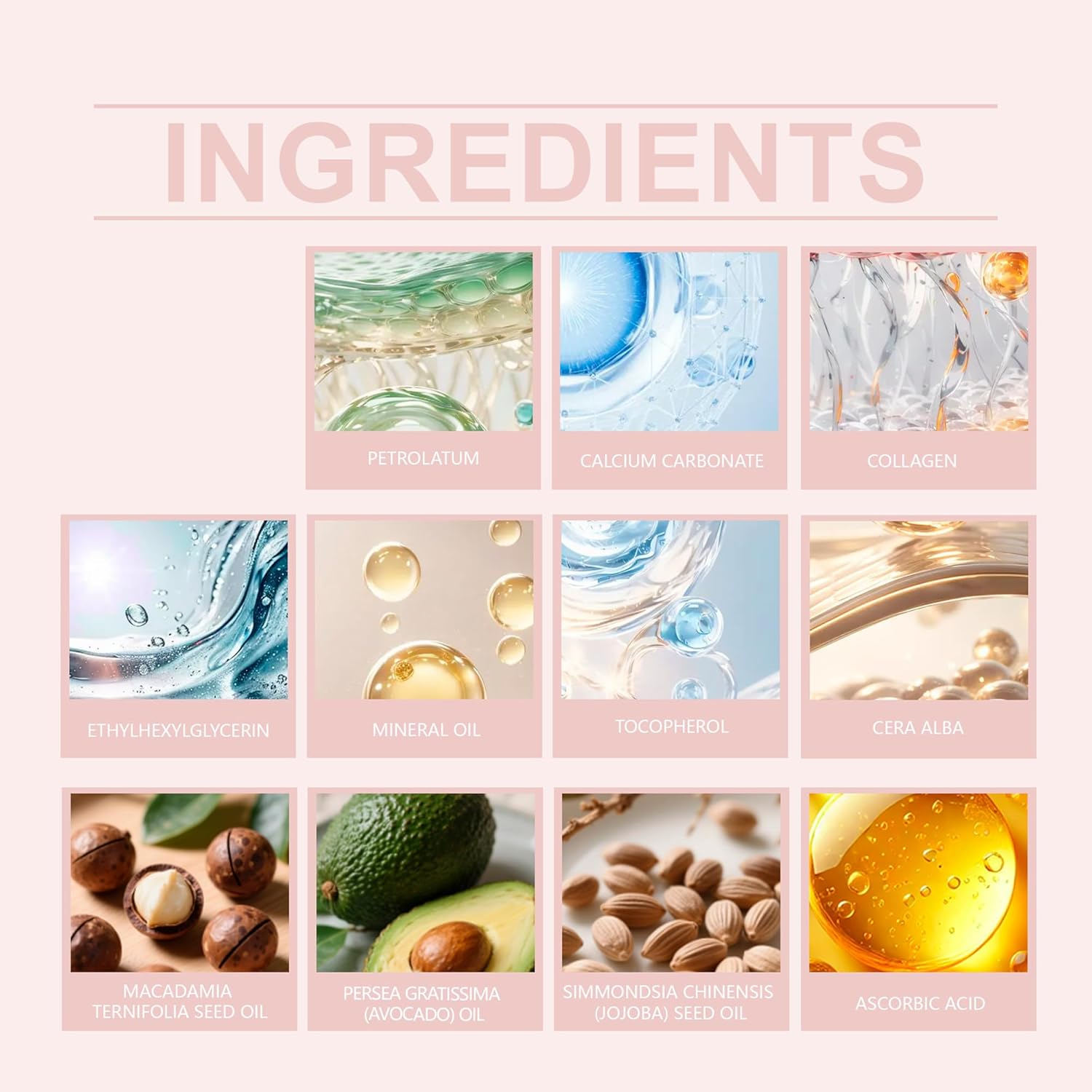 TKTCO Calcium Multi Balm, Calcium Volume Multi Balm, anti Wrinkle Calcium Balm, Korean Collagen Moisturing Stick, Anti-Aging, Hydrating, Almond & Vitamin E for Lip Balm Eye Cream Neck image number 5