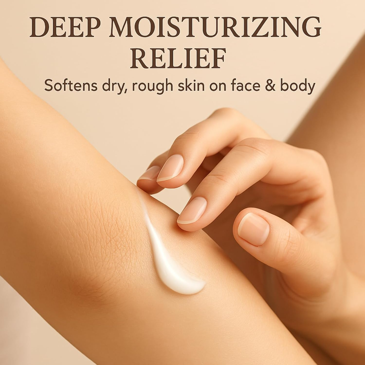 Beef Tallow Honey Balm for Dry Sensitive Skin, Natural Moisturizing Tallow Balm, Deep Nourishing Repair Balm for Face and Body, Soothing Cream for Cracked Hands Elbows Knees, Hydrating Skin (1Pcs) - 1Pcs image number 4