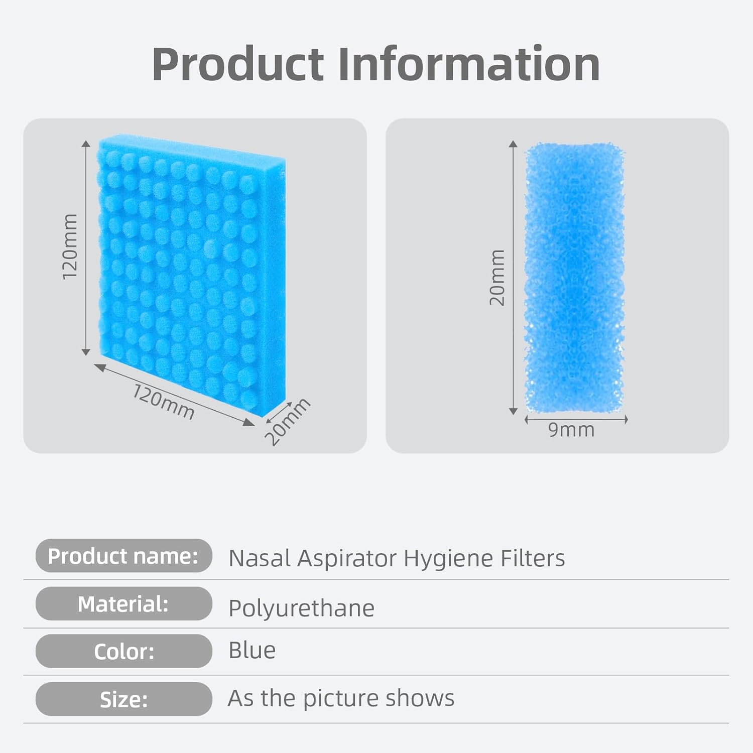 Hzqzaoan 100-Pack Baby Nasal Aspirator Filters - Replacement for Nosefrida & for Snotty Boss | Bpa-Free Nose Sucker Filters for Gentle Baby Care image number 4