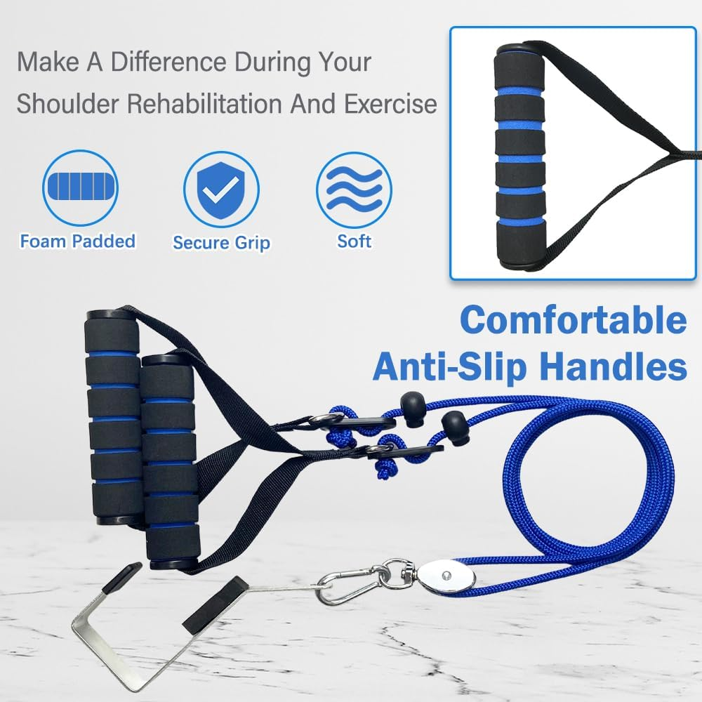 Shoulder Pulley for Physical Therapy, Pulleys for Shoulder Rehab over Door, Shoulder Pulley over the Door Physical Therapy, Door Pulleys for Physical Therapy, Arm Pulley, over the Door Pulleys