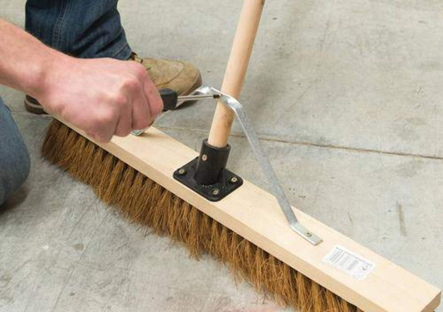 Silverline Broom Stiff Bassine 250Mm (10") (675238) image number 3