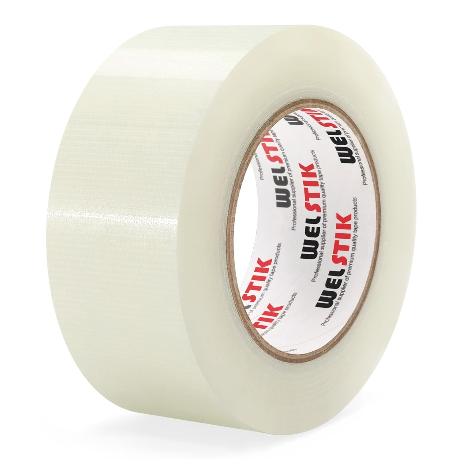 Welstik Tape Professional Grade Duct Tape, Waterproof Cloth Fabric,Colored Heavy Duty Tape for Photographers,Repairs, DIY, Crafts, Indoor Outdoor Use, Waterproof Tape,2 Inch X 45 Yards, Clear image number 1