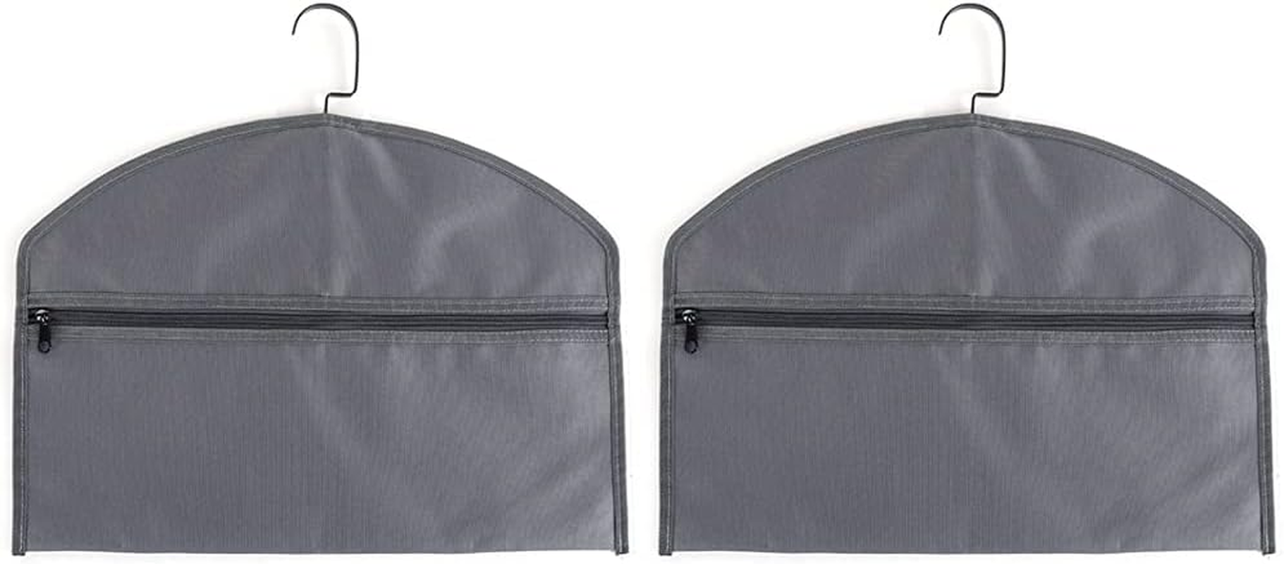 YELAIYEHAO 2 Pcs Hanger Diversion Safe Hidden Pocket Safe, Fits under Hanging Clothes with Pocket to Hide Valuables (Middle, Black)