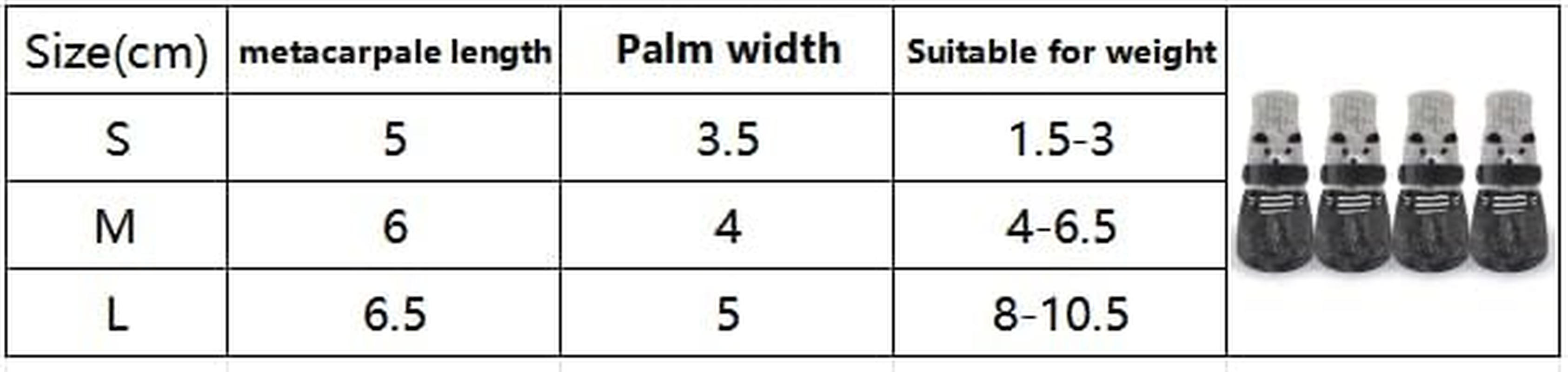 4Pcs Dog Boots Waterproof Shoes Breathable Socks, with Anti-Slip Sole and Adjustable Weather Protect Fit for Small Dog (Black, S) image number 1