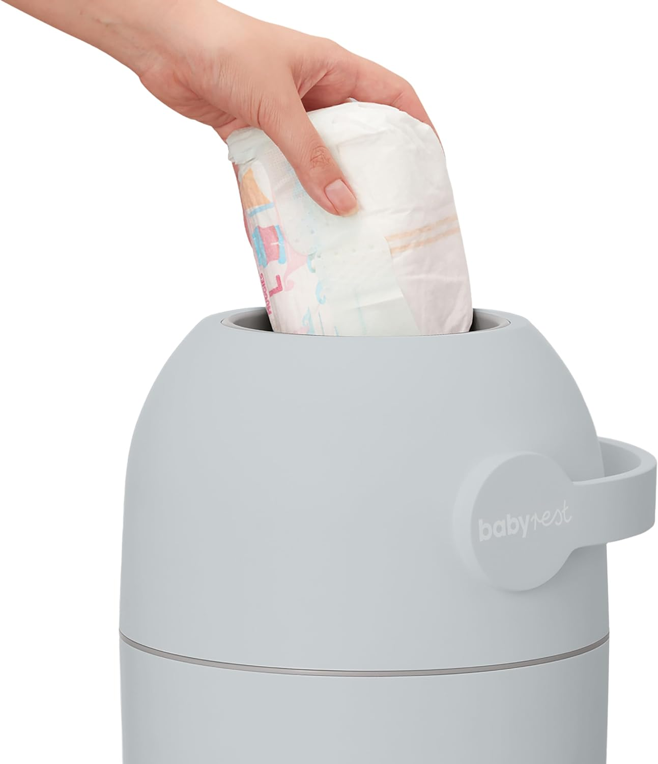 Aster Nappy Bin. Grey image number 4