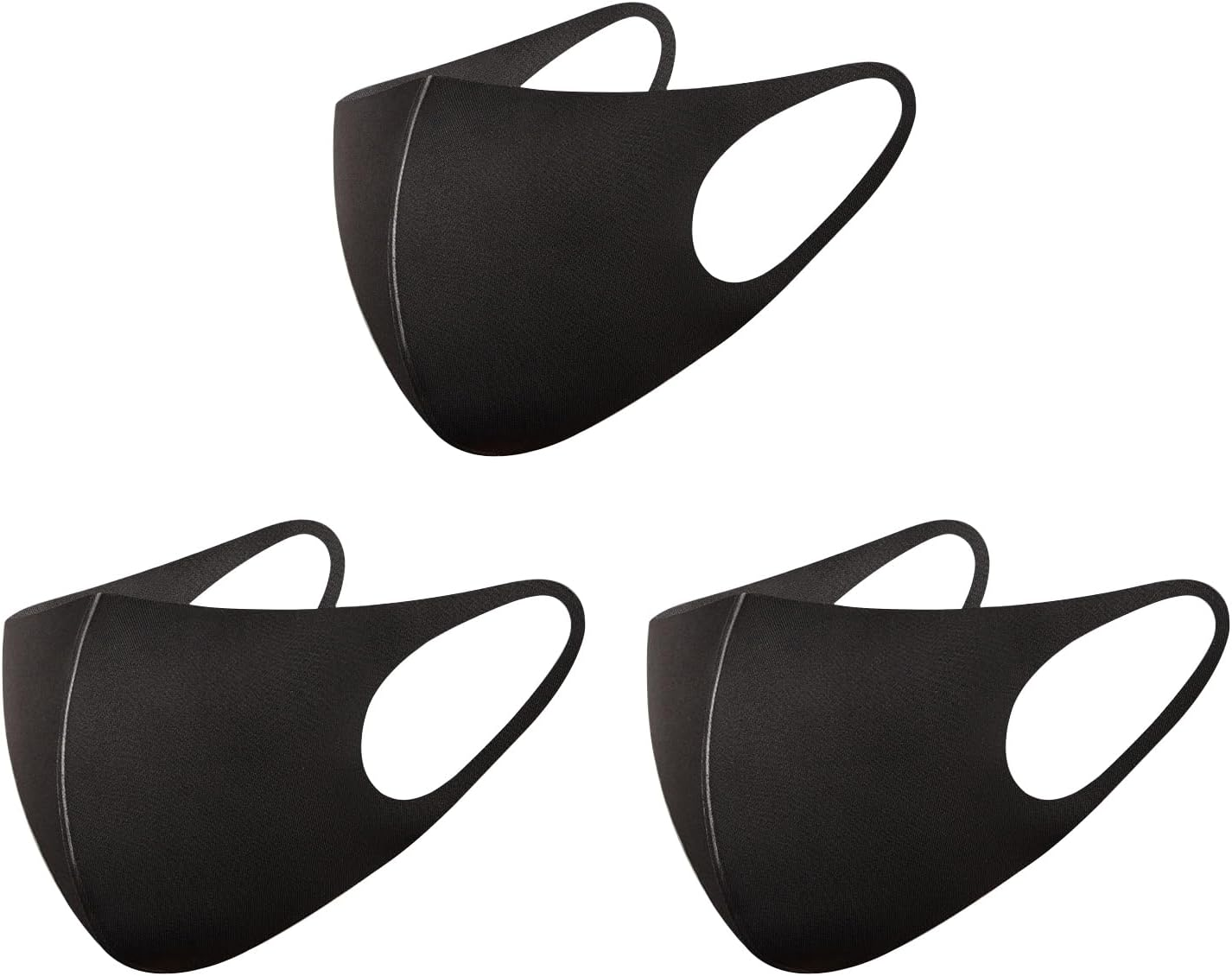 Tongke 3 Pack Men & Women'S Face Mask, Washable Reusable Fabric Face Masks