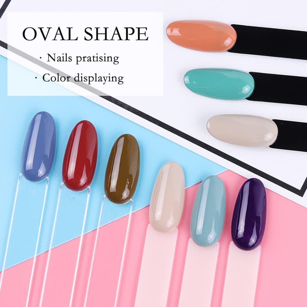 50PCS False Fake Nail Polish Colour Display Wheel Chart Sticks Tips Swatch Item C image number 4