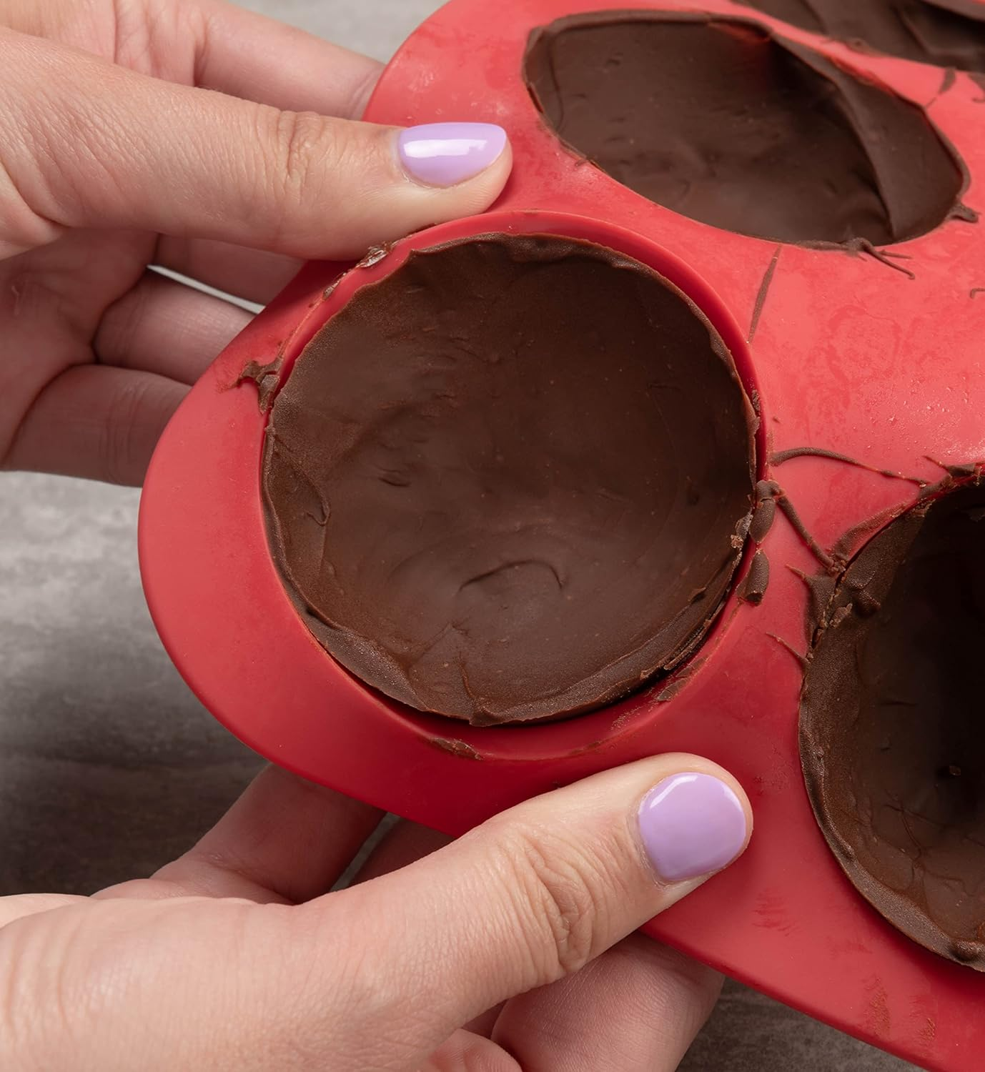 Mobi Hot Chocolate Cocoa Bombs Silicone Mold, Gingerbread Man, for Making 3 "Bombs" image number 5