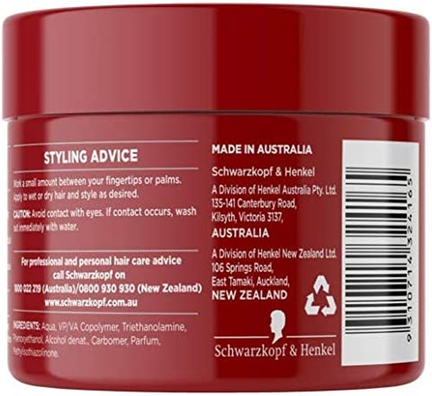 Schwarzkopf Taft Styling Gel, Extra Strong Hold, 24H Hold, All Hair Styles, 250G (Pack of 2) image number 4