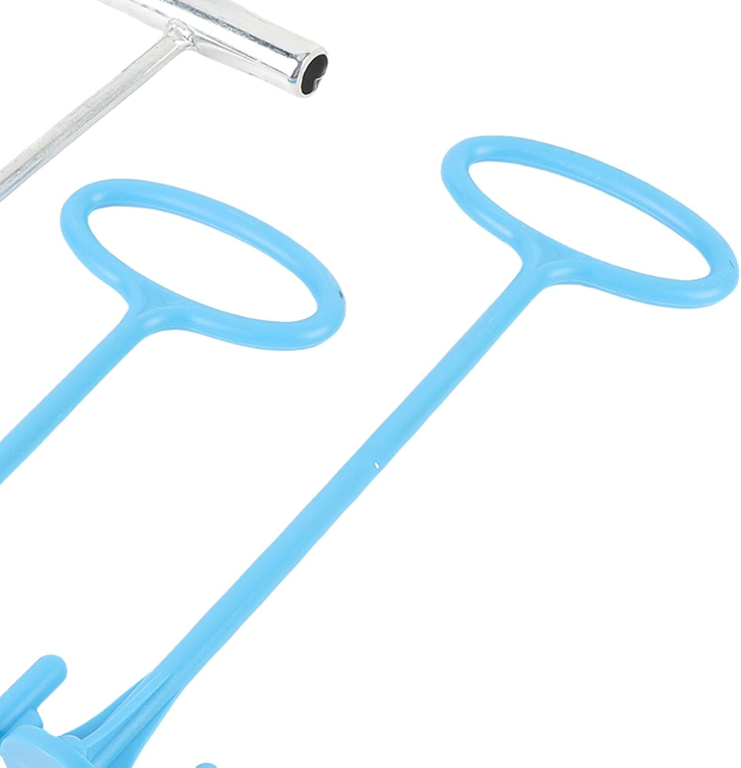 Pool Skimmer Basket Handle, Universal Pool Basket Tool, Accessory with Stainless Steel Plastic Material for Debris Removal