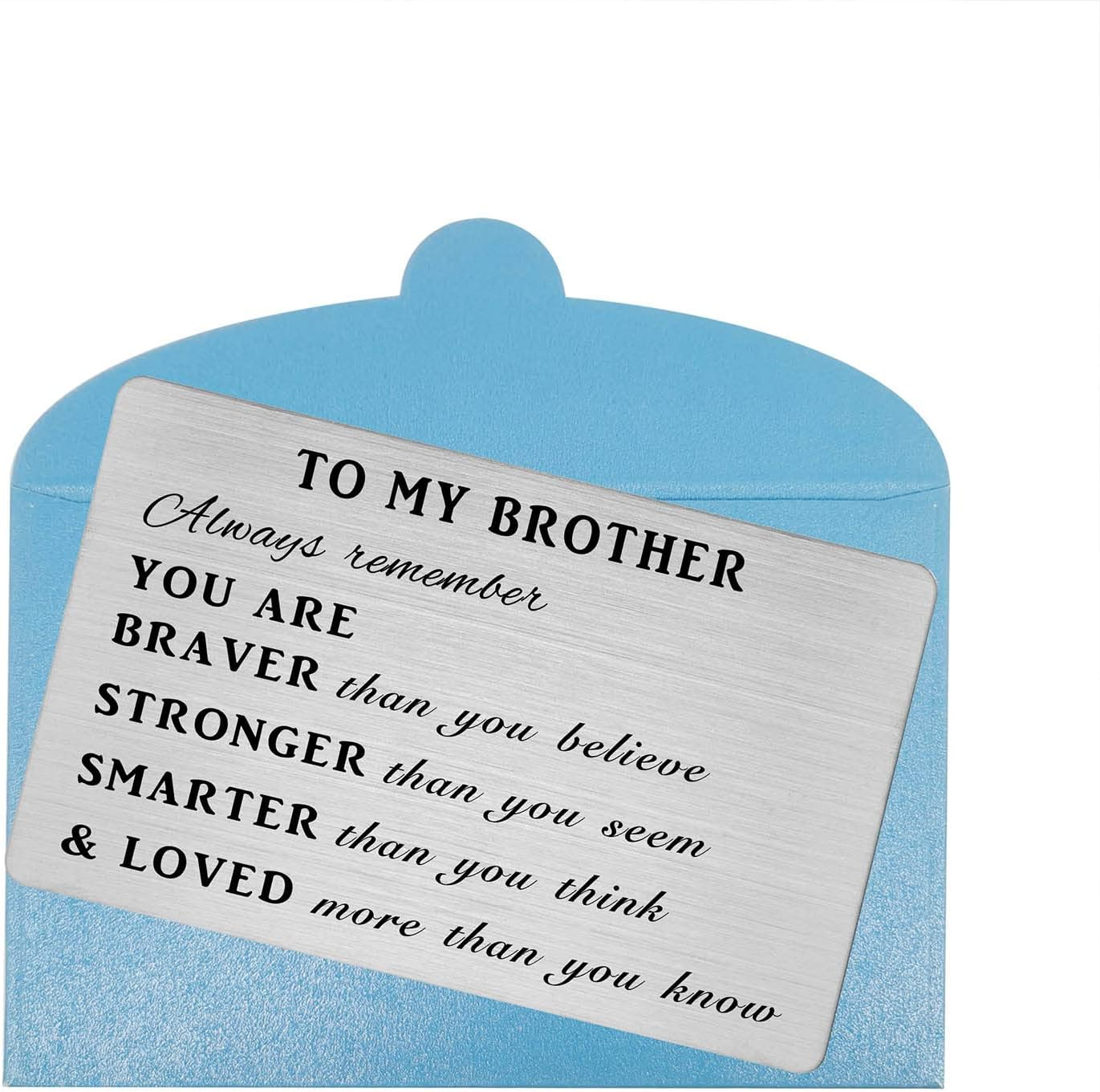 To My Brother Gift, Brother Birthday Cards from Sister, Brother Personalised Gifts on Fathers Day image number 1
