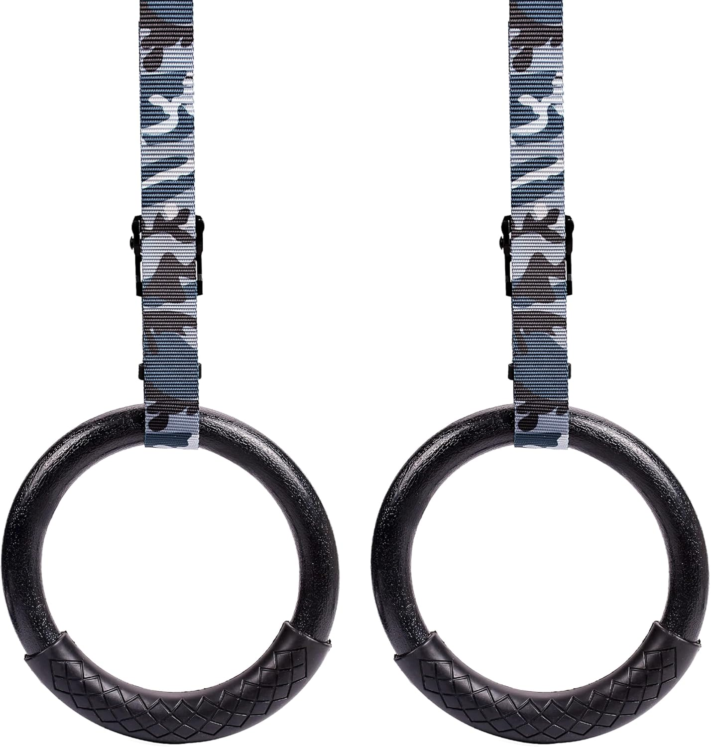 Outdoor Gymnastic Rings Premium with Grip Handle - Waterproof for outside Fitness & Calisthenics White image number 1