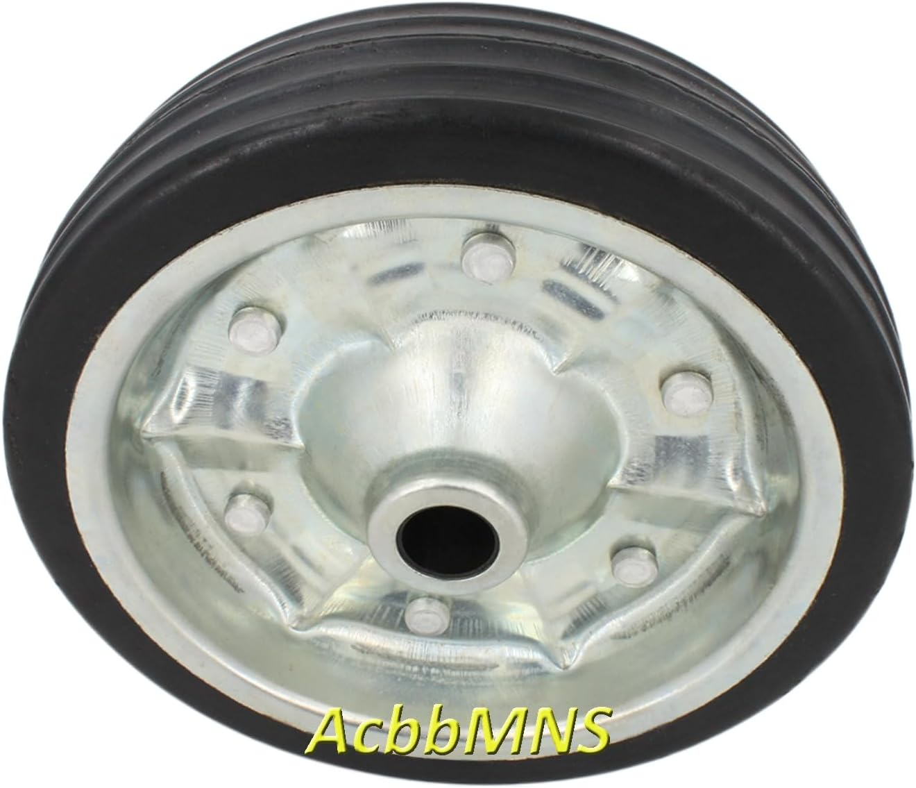 Acbbmns 8" (200Mm) Jockey Wheel Solid Rubber Replacement Wheel Tyre Tire Trailer Caravan, Diameter 200 Mm, Tyre Width 55 Mm, Bore 16Mm image number 1