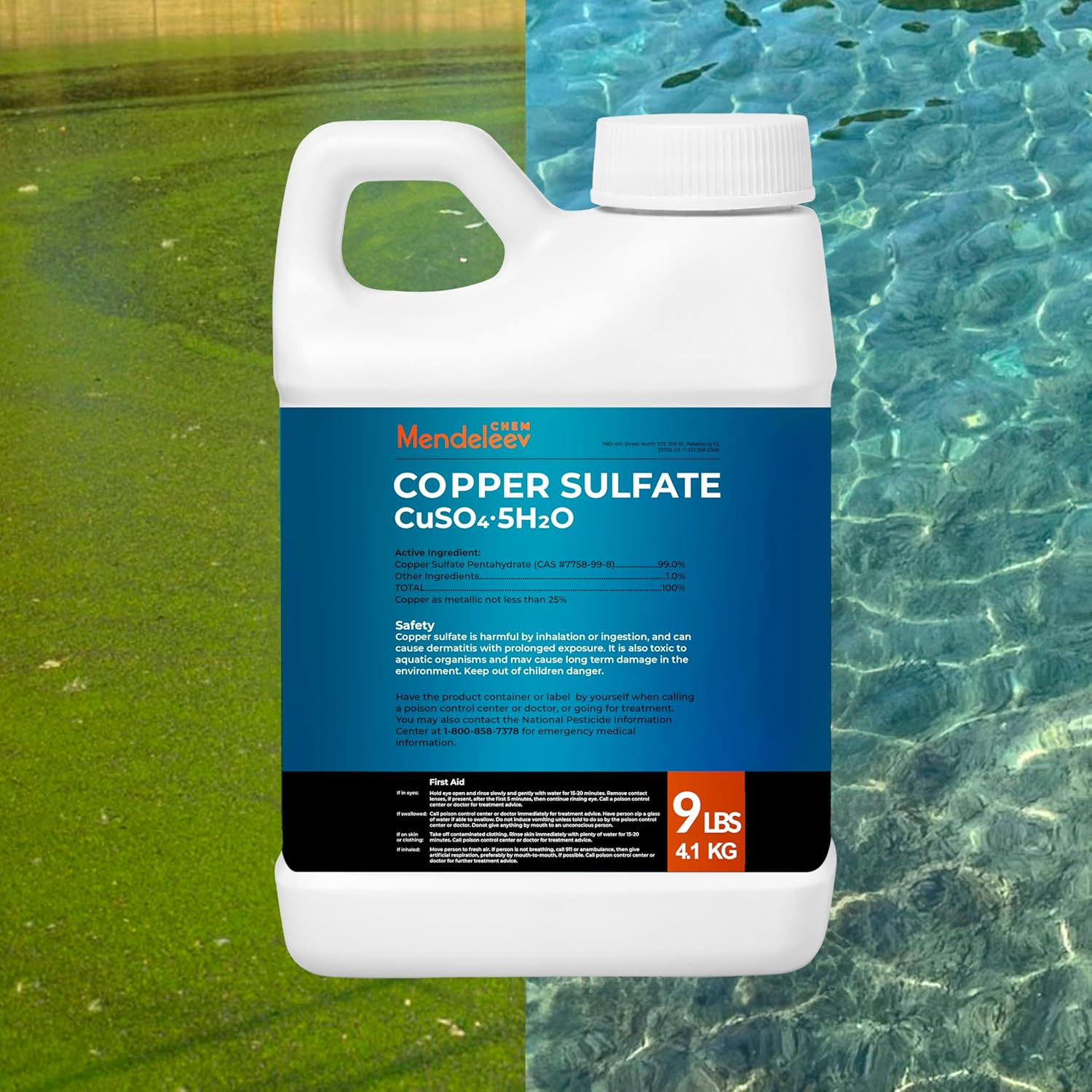 Copper Sulfate Crystals 9 Lb, Granular EPA Free image number 3