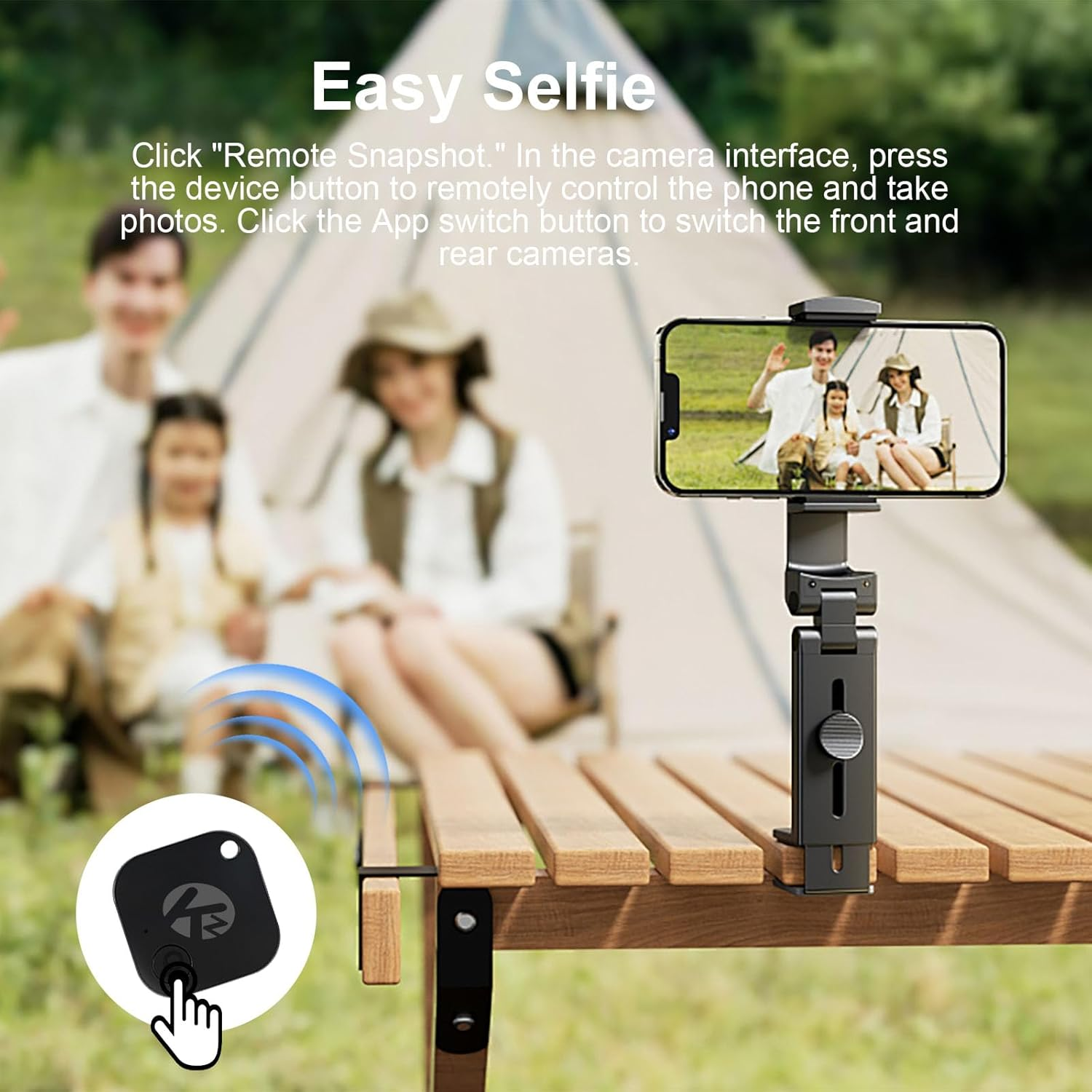 KZO Bluetooth Air Tag Tracker (2025 Upgrade Version) Work with Ios and Android Devices, Phone Finder, Find Nearby, Loud Sound, Replaceable Battery, for Keys/Wallet/Backpack, 4 Pack image number 4