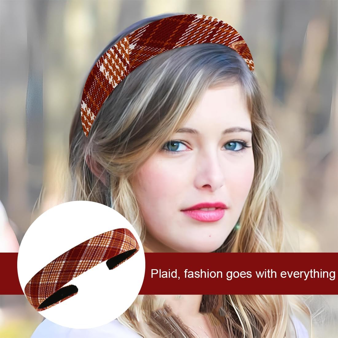 Headband Set Women'S Headband Wide Hair Band Vintage Padded Headband Fashion Headbands Hair Accessories Headband for Women Girls