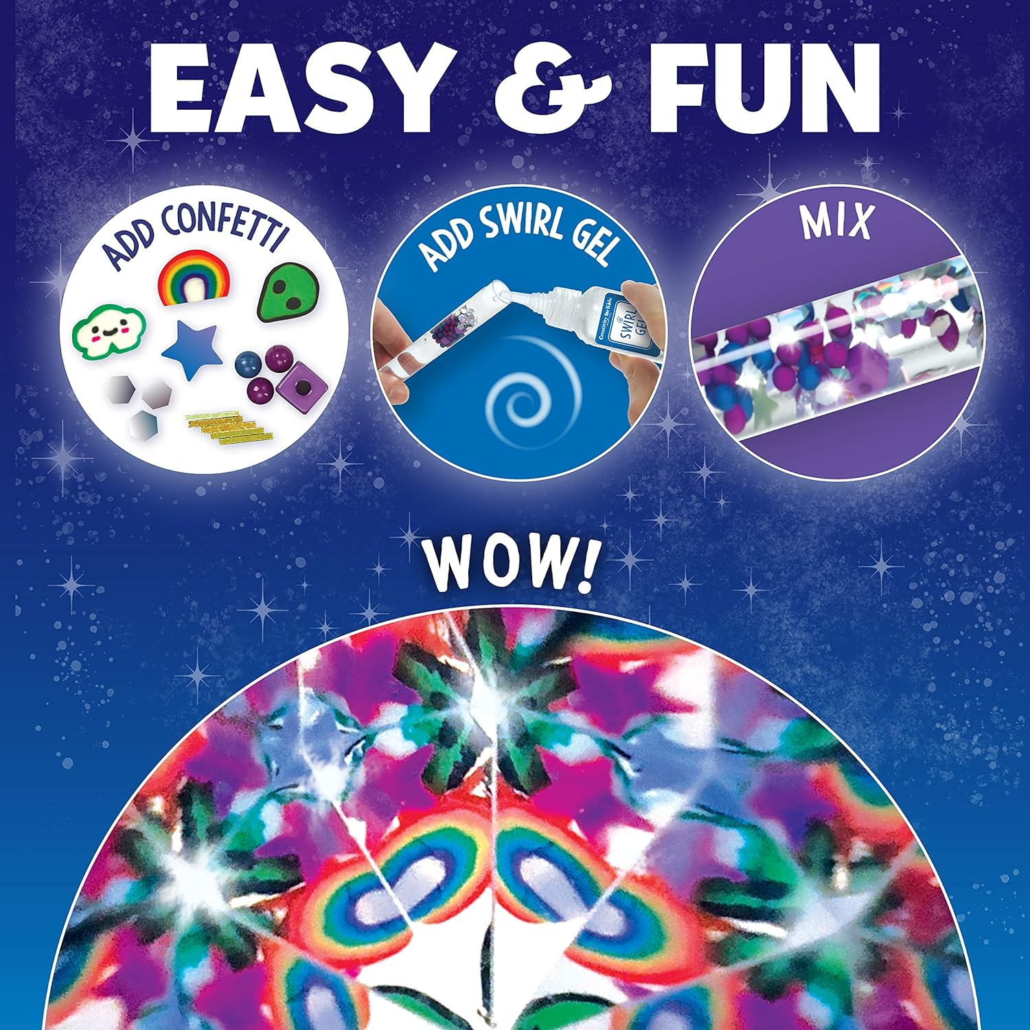 Creativity for Kids Magic Swirl Kaleidoscope Kit - Make Your Own Kaleidoscope for Kids, STEM Toys image number 5