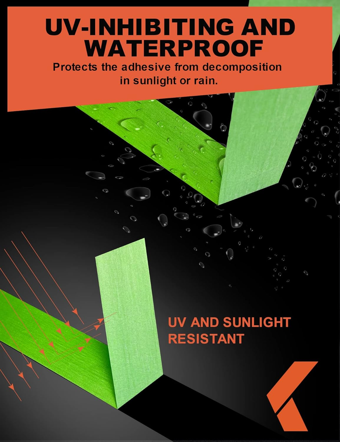 Car Paint Paint Tape Automotive No Residue Green Adhesive Tape for Automotive Paint - Heat Resistant for Paint Booth, 1.88 Inch X 60 Yard, 4 Rolls image number 1