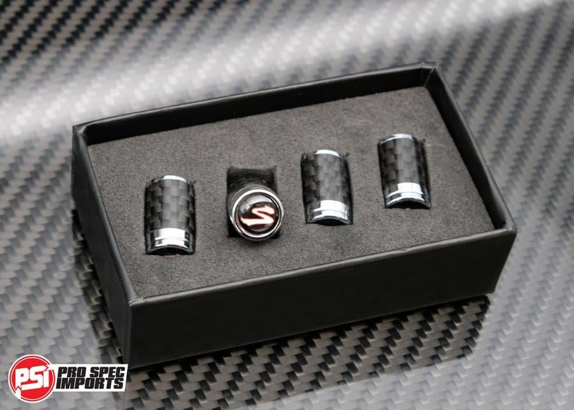 PRO SPEC IMPORTS Carbon Fibre Tire Valve Stem Caps for Toyota Supra GR A91, A90 (Mk5), JZA80 (Mk4), A70 (Mk3), Wheel Tyre, Accessories, Gift Box image number 2