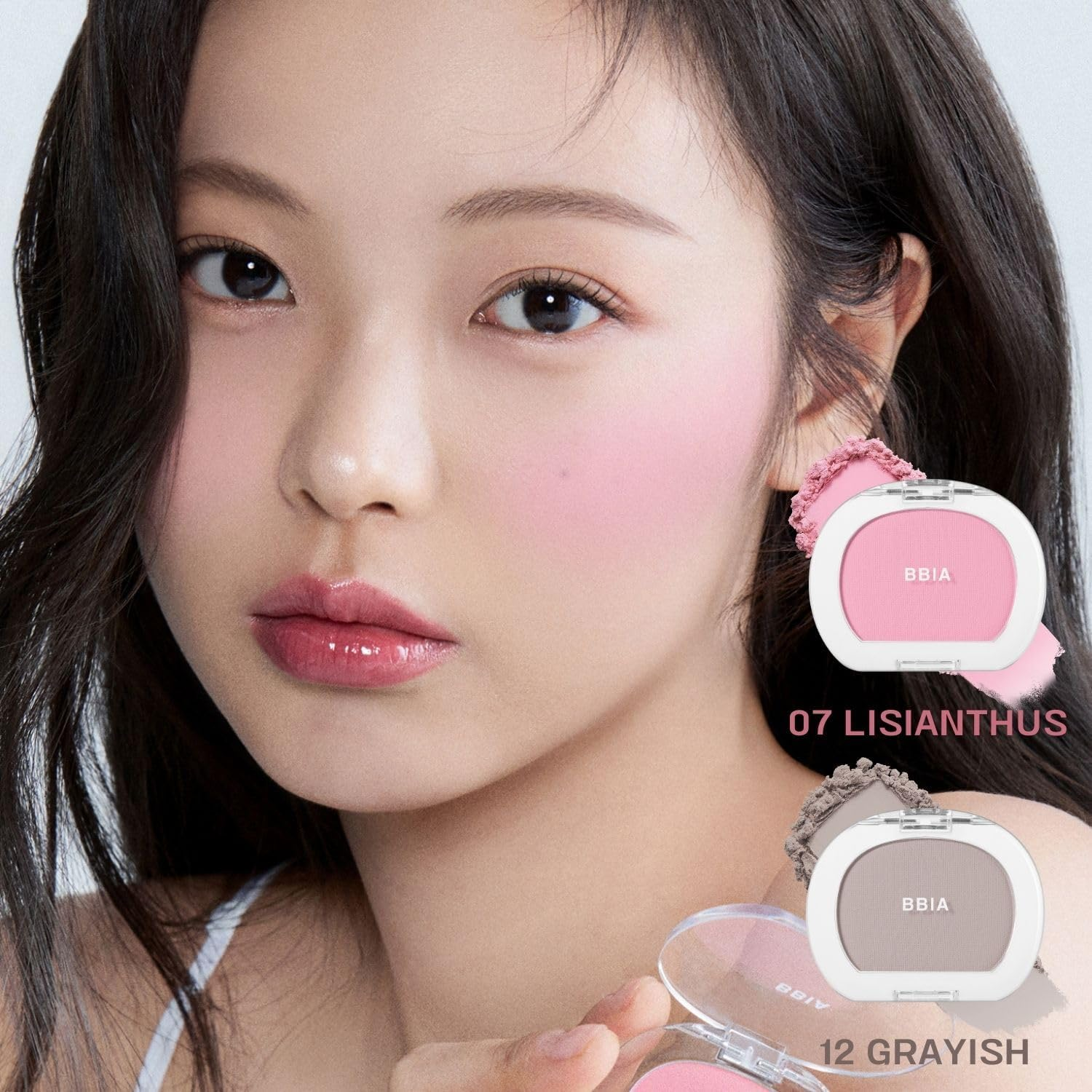 BBIA Last Blush NEW 15 Colors - Cheek Blush Shaping Shading Contour & Highlight Long-Lasting Matte Finish Natural Shades Buildable & Blendable Daily Korean Face Makeup (12 GRAYISH, Pack of 1) - 01 Forget Me Not image number 2