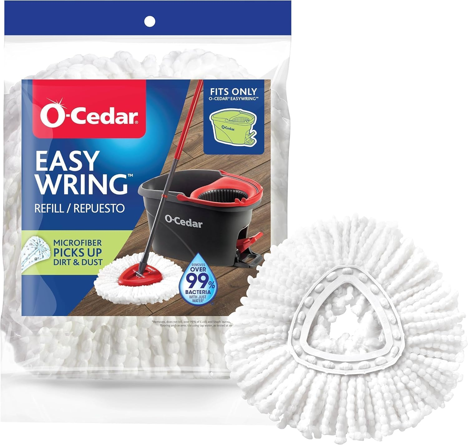 O-Cedar Easywring Spin Mop Refill (Pack of 2) image number 1