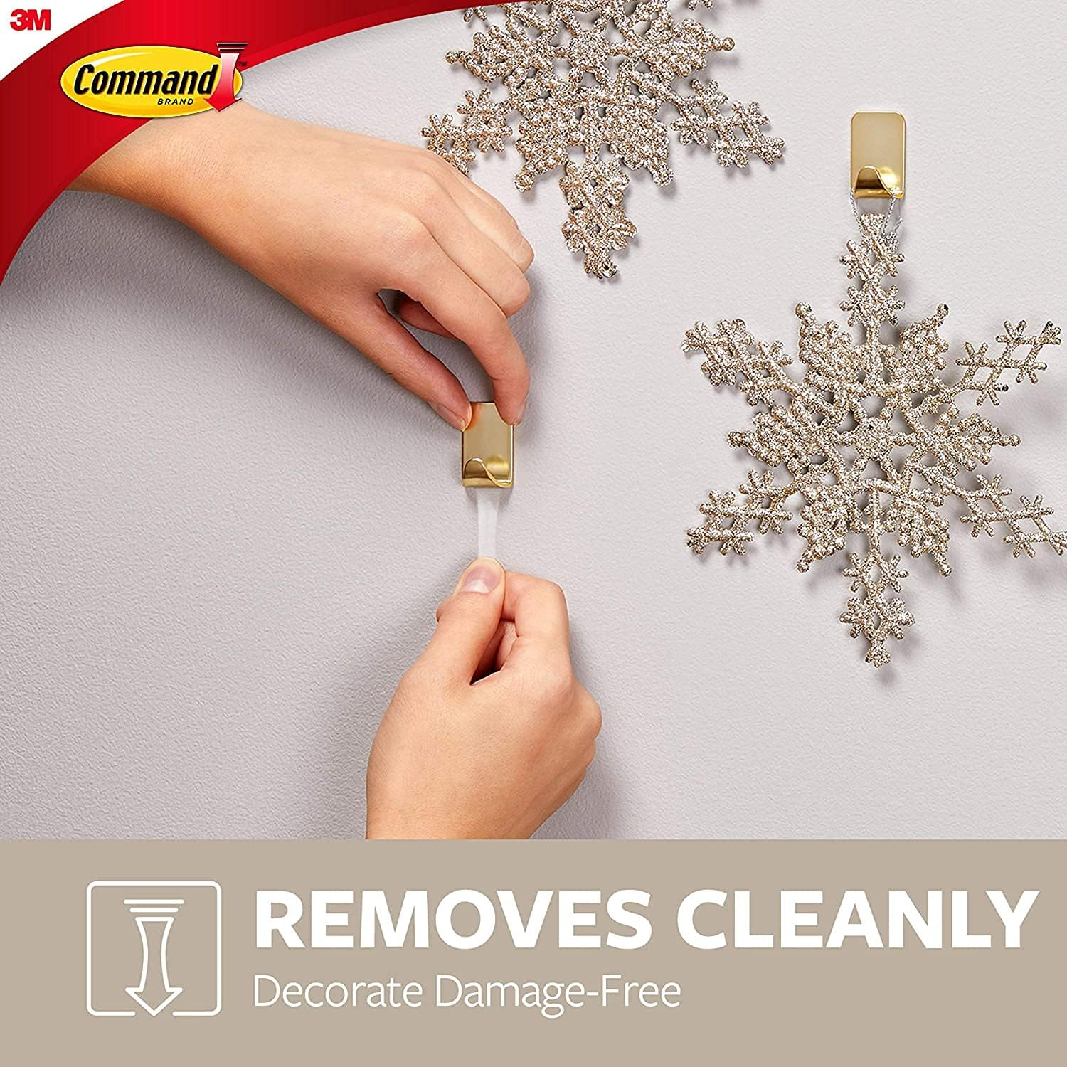 3M Command [Removable]: Small Matte Black Hooks [4 Hooks/Pack] (Matte Black)