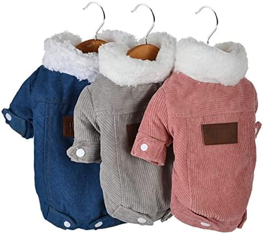 Autumn and Winter Dog Coat Thickened Warm Chihuahua Yorkie Dog Clothes Coat Pet Coat Suitable for Small and Medium Dog Clothes Jacket,Pink,Xs image number 2