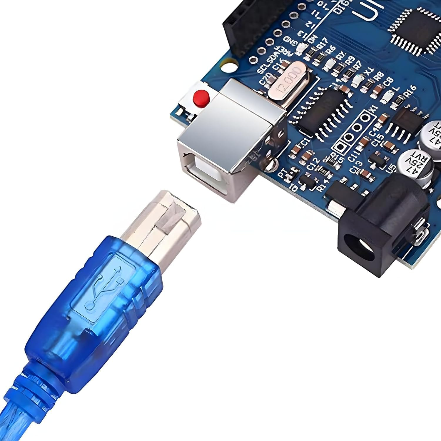 UNO R3 Board Atmega328P with USB Cable, Compatible with Arduino Uno image number 1