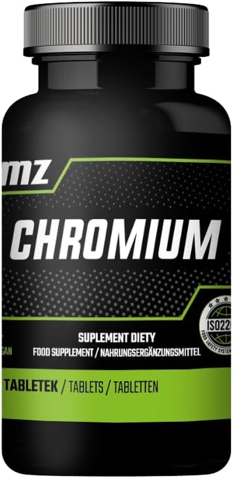 Chromium Picolinate 200 &Mu;g per Serving - 200 Vegan Tablets - 6 Months Supply - High Absorption - Optimal Nutrient Metabolism Support -Diet Supplement by MZ image number 1