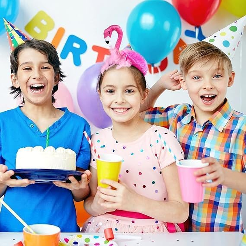 Hawaii Flamingo Headband Creative Flamingo Headdress for Hawaii Carnival Tropical Party Hair Accessory image number 4