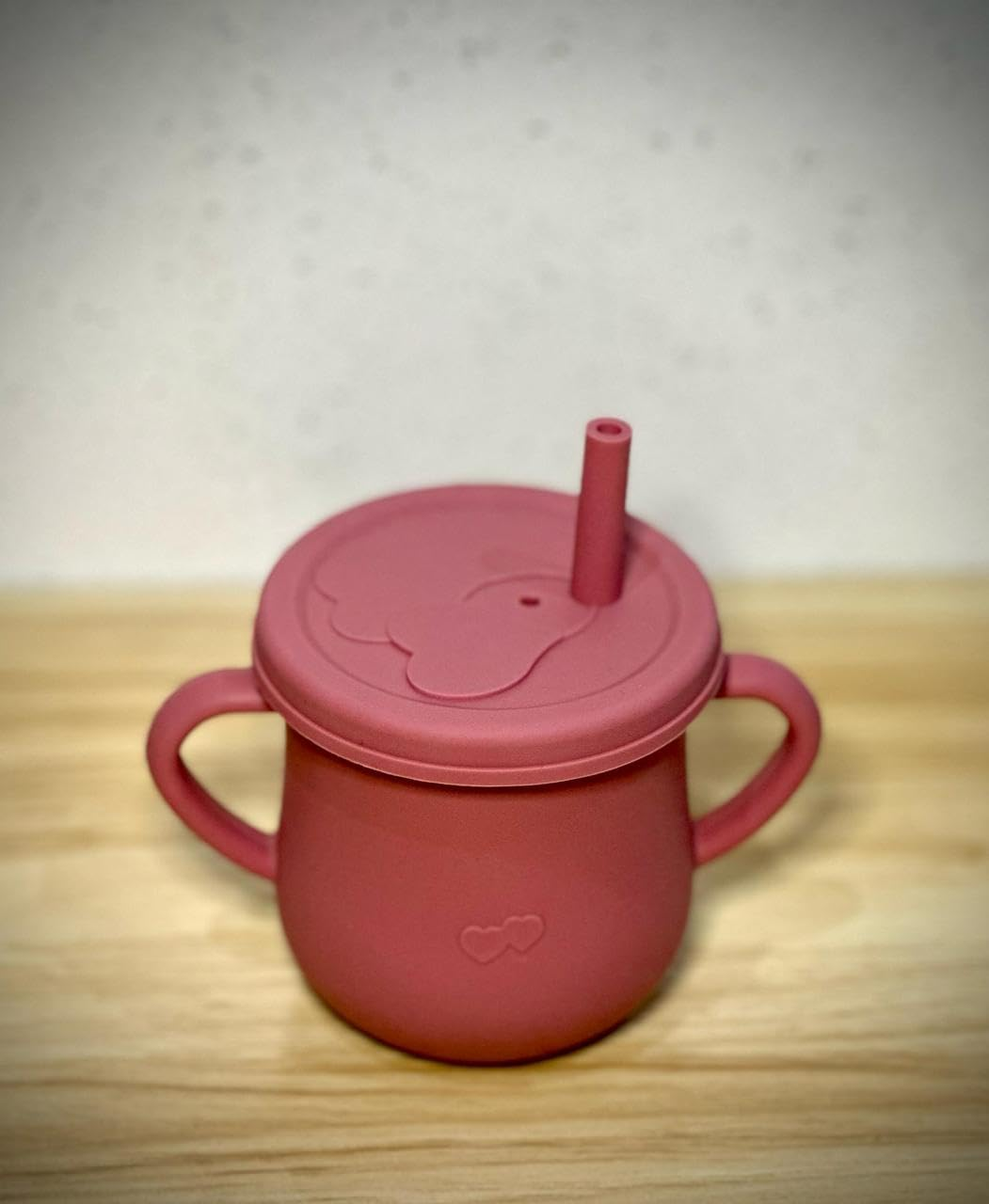 4 Pcs Silicone Feeding Set - Plate, Cup, Spoon, and Fork - Baby Feeding Essentials - Red image number 5