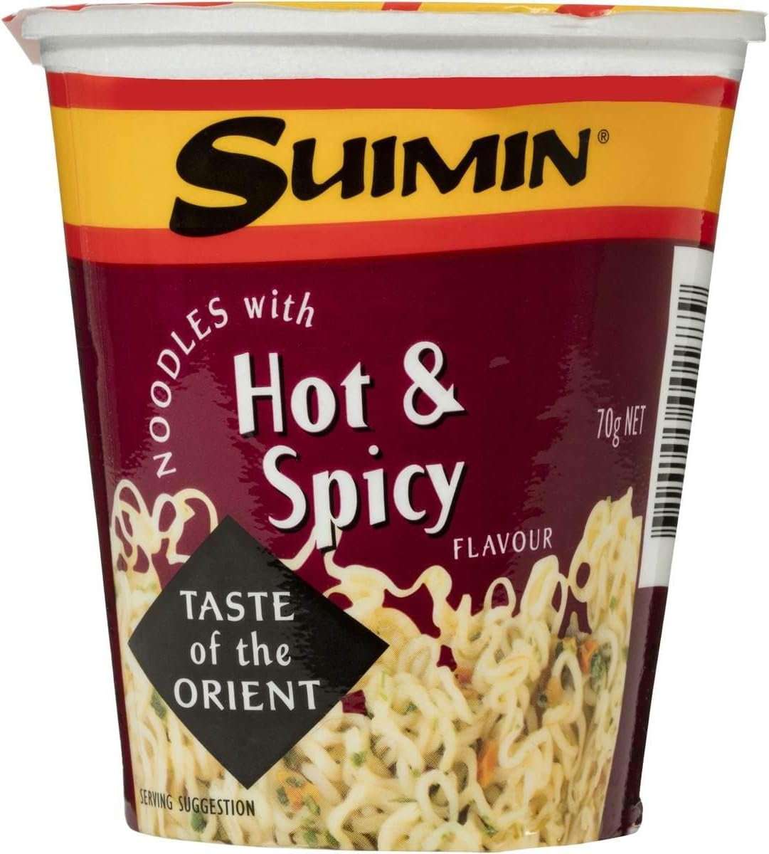 Suimin Cup Noodle, Hot and Spicy, 70G X 12 image number 1