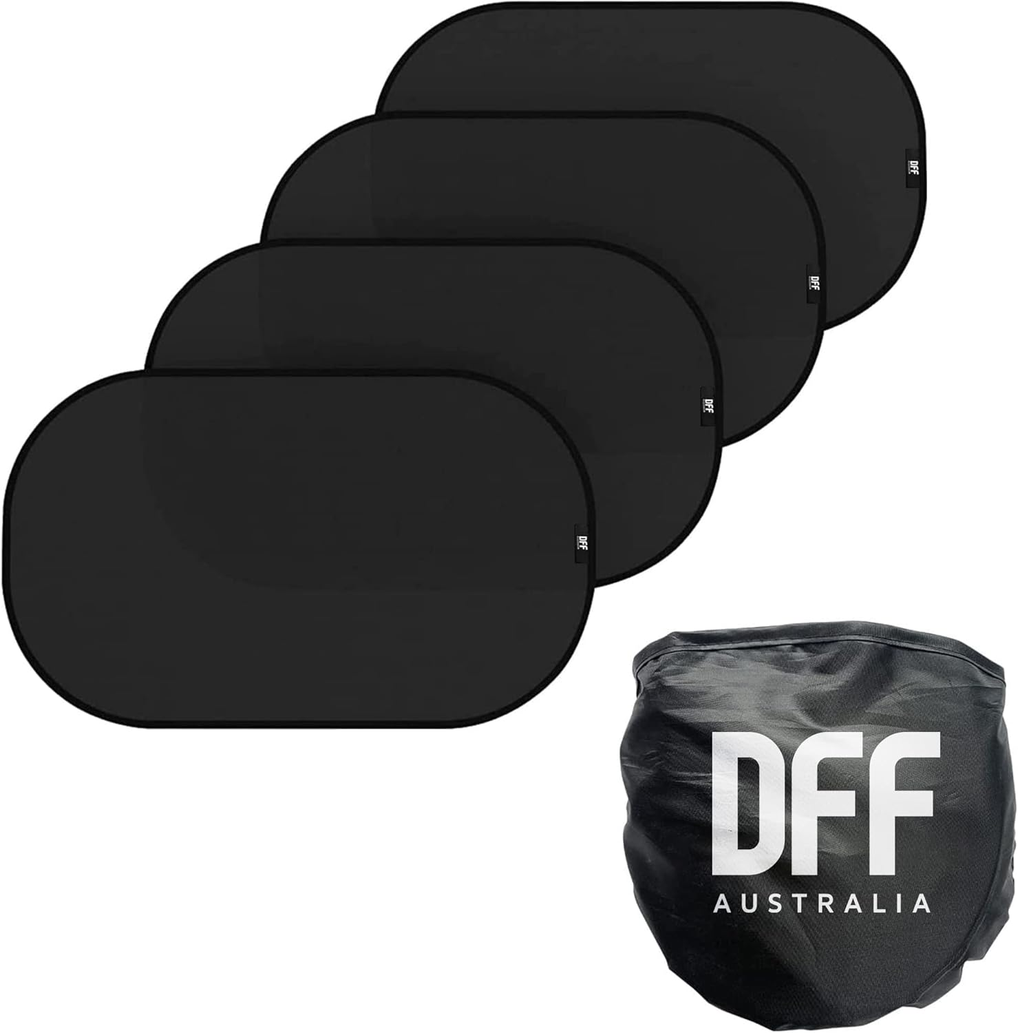 Direct from Factory Car Window Sun Shade (4 Pack) - 20"X12" (50X30Cm) Storage Pouch Included - Cling Sunshade for Car Side Windows - Sun, Glare & UV Rays Protection for Baby, Child - Easy Installation image number 6