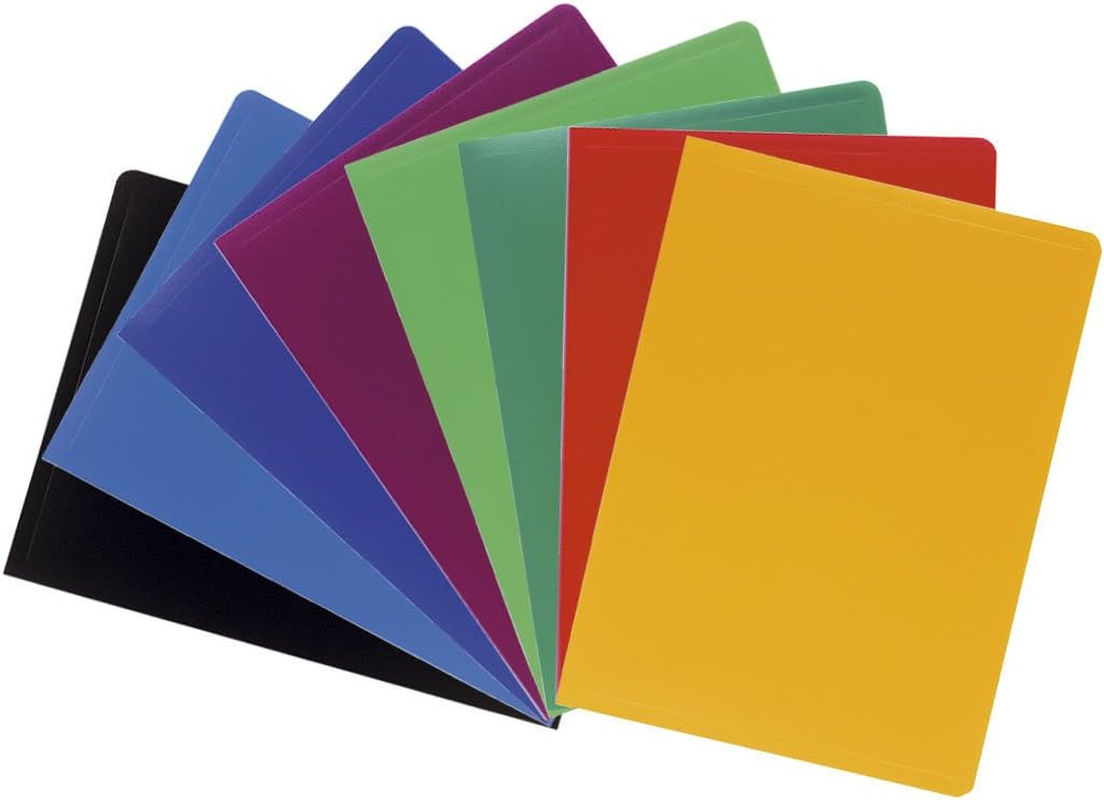 Exacompta - Ref. 8560E - 1 OPAK Document Cover - 60 Anti-Reflective Grained Pockets - 120 Views - for A4 Format - Dimensions 24 X 32 Cm - Soft Polypro Cover - 8 Random Colors